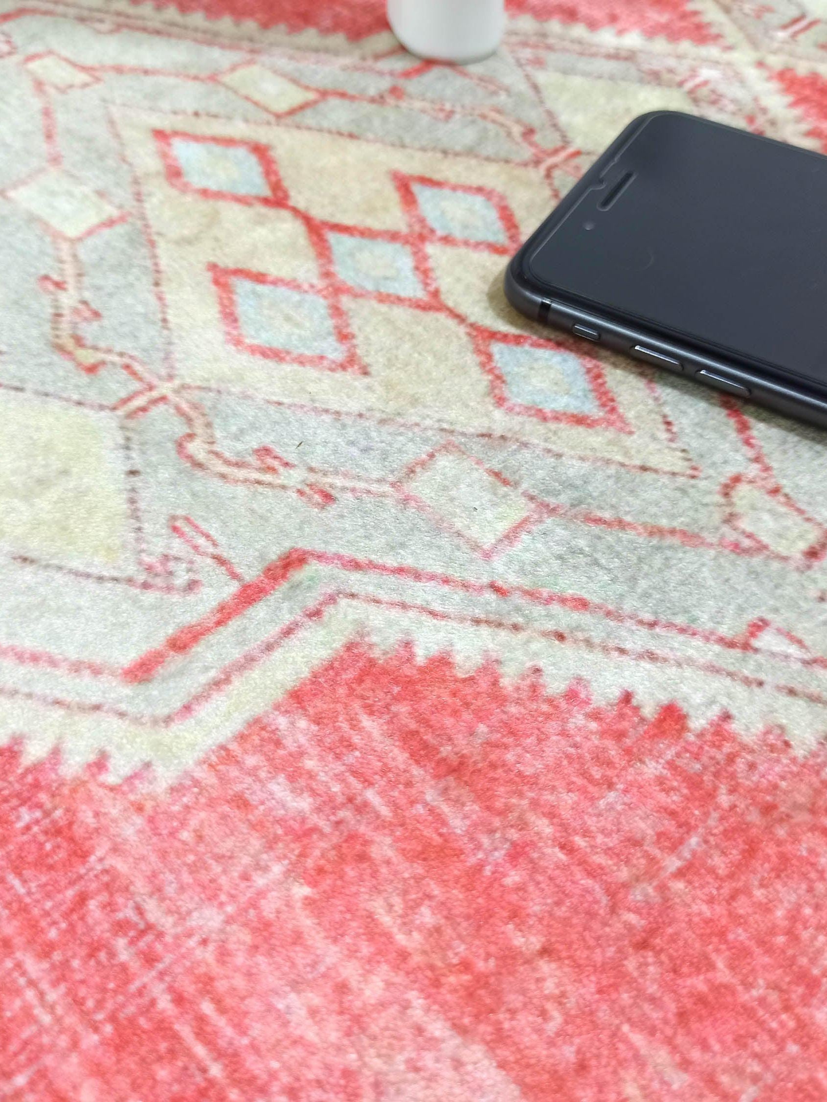 Coraline Distressed Coral Beige Turkish 2x3 Rug