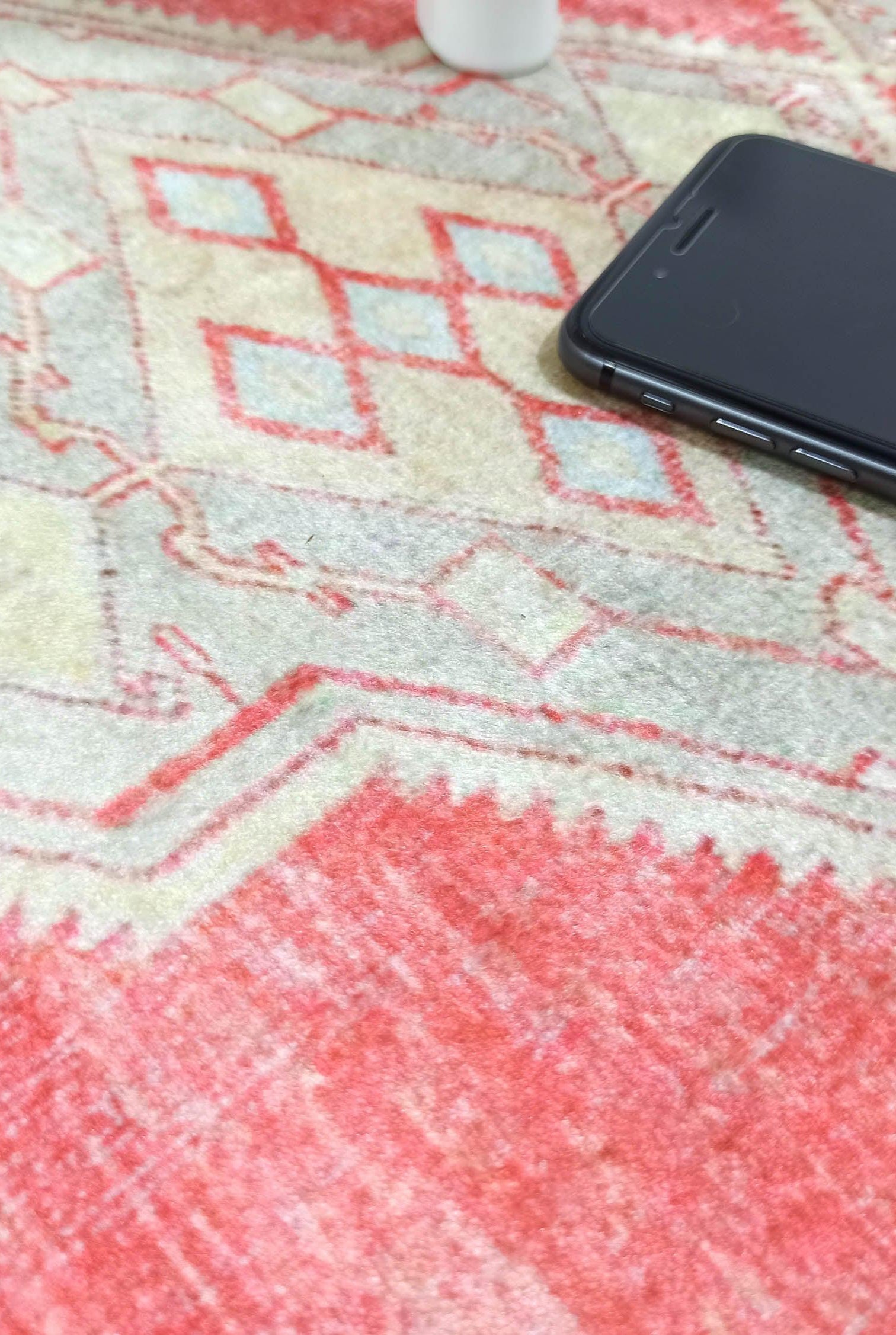 Coraline Distressed Coral Beige Turkish 2x3 Rug