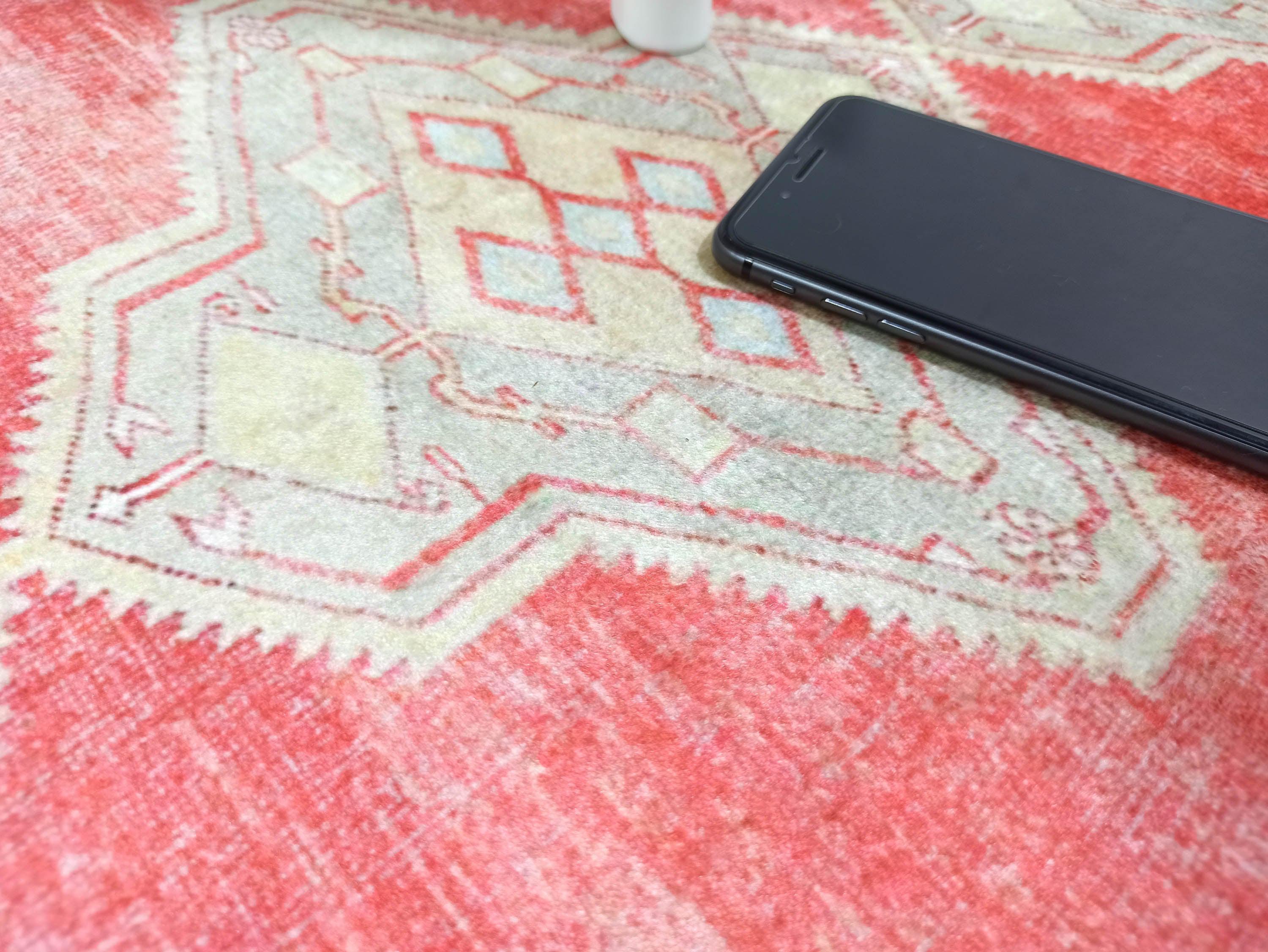 Coraline Distressed Coral Beige Turkish 2x3 Rug