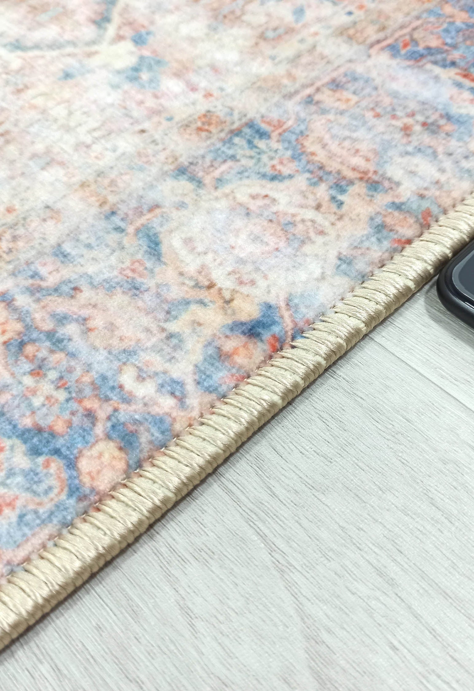 Eliza Faded Red Orange Blue Turkish 2x3 Rug