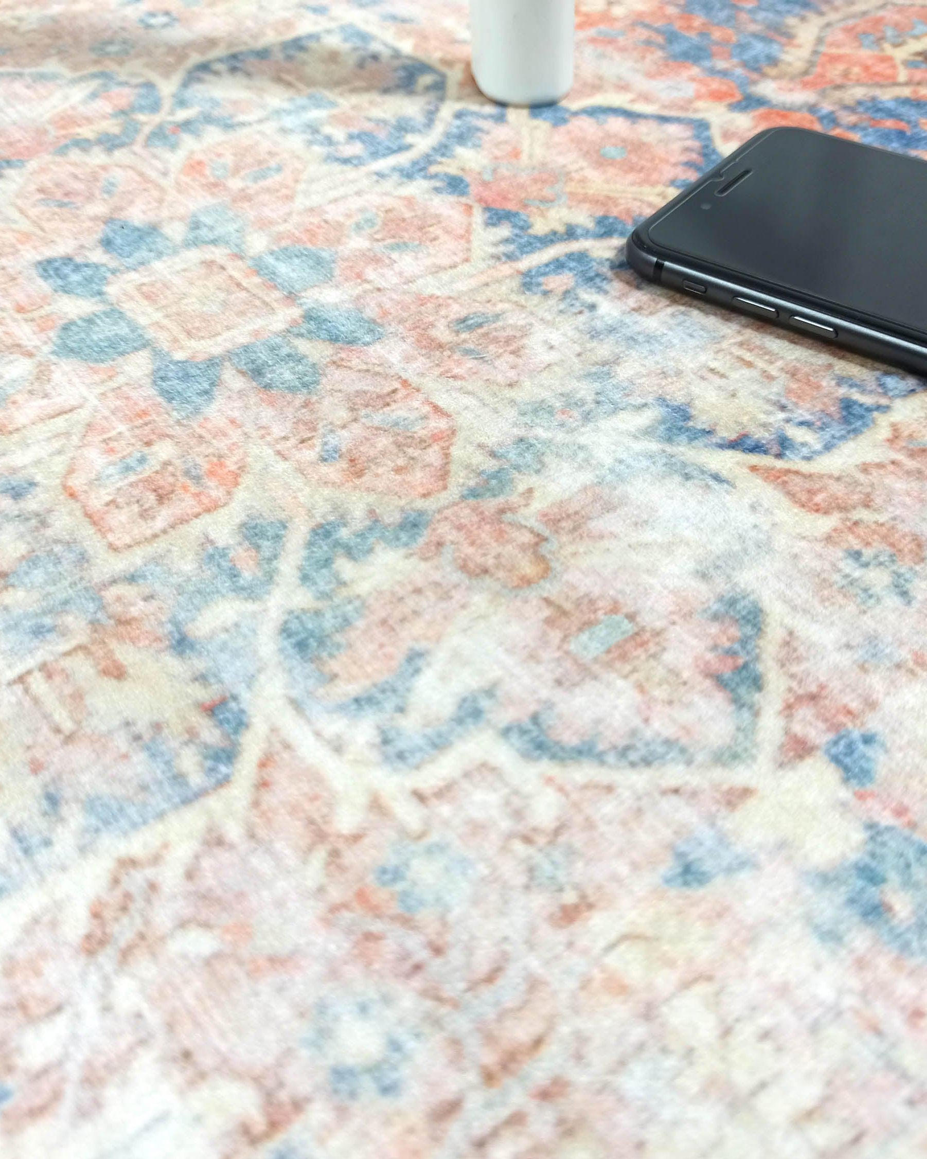 Eliza Faded Red Orange Blue Turkish 2x3 Rug