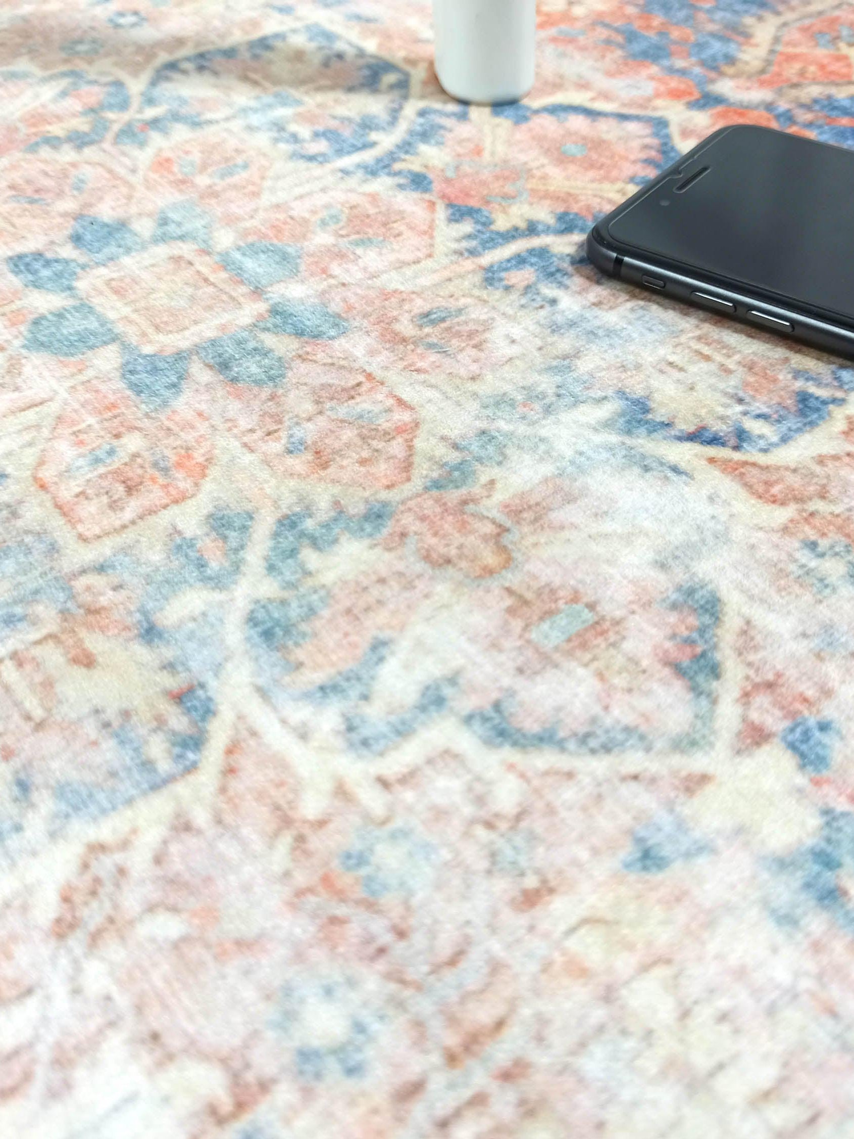 Eliza Faded Red Orange Blue Turkish 2x3 Rug