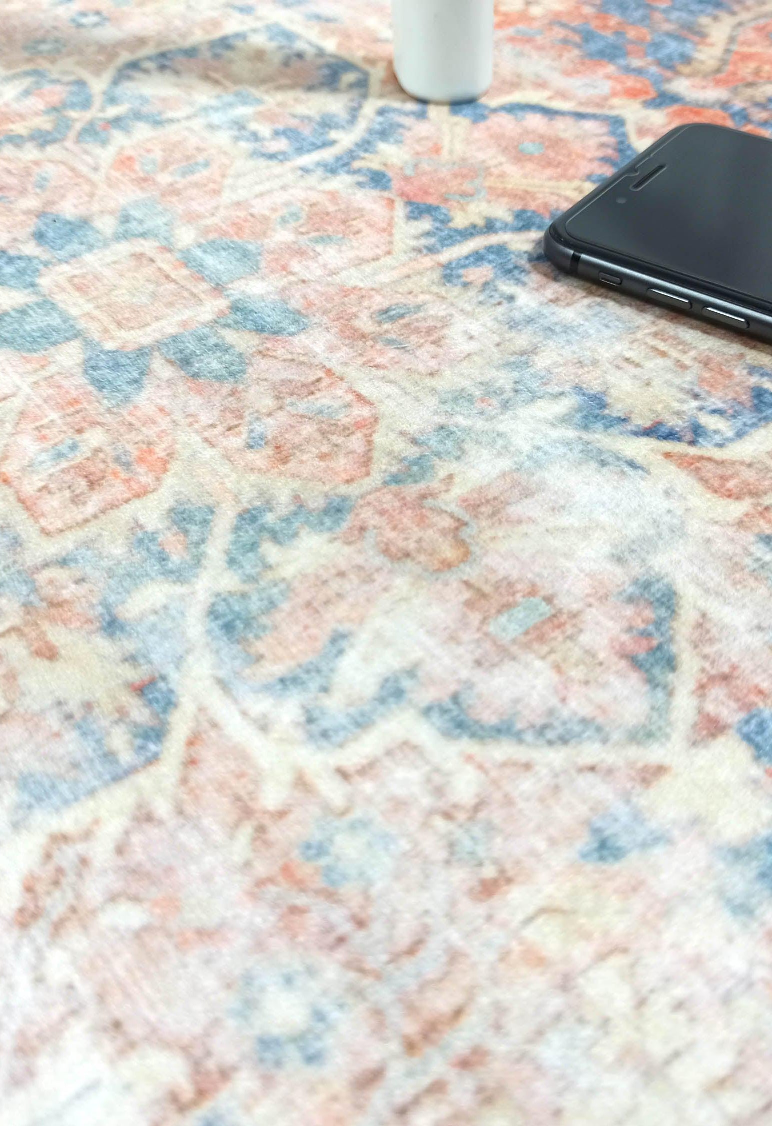 Eliza Faded Red Orange Blue Turkish 2x3 Rug