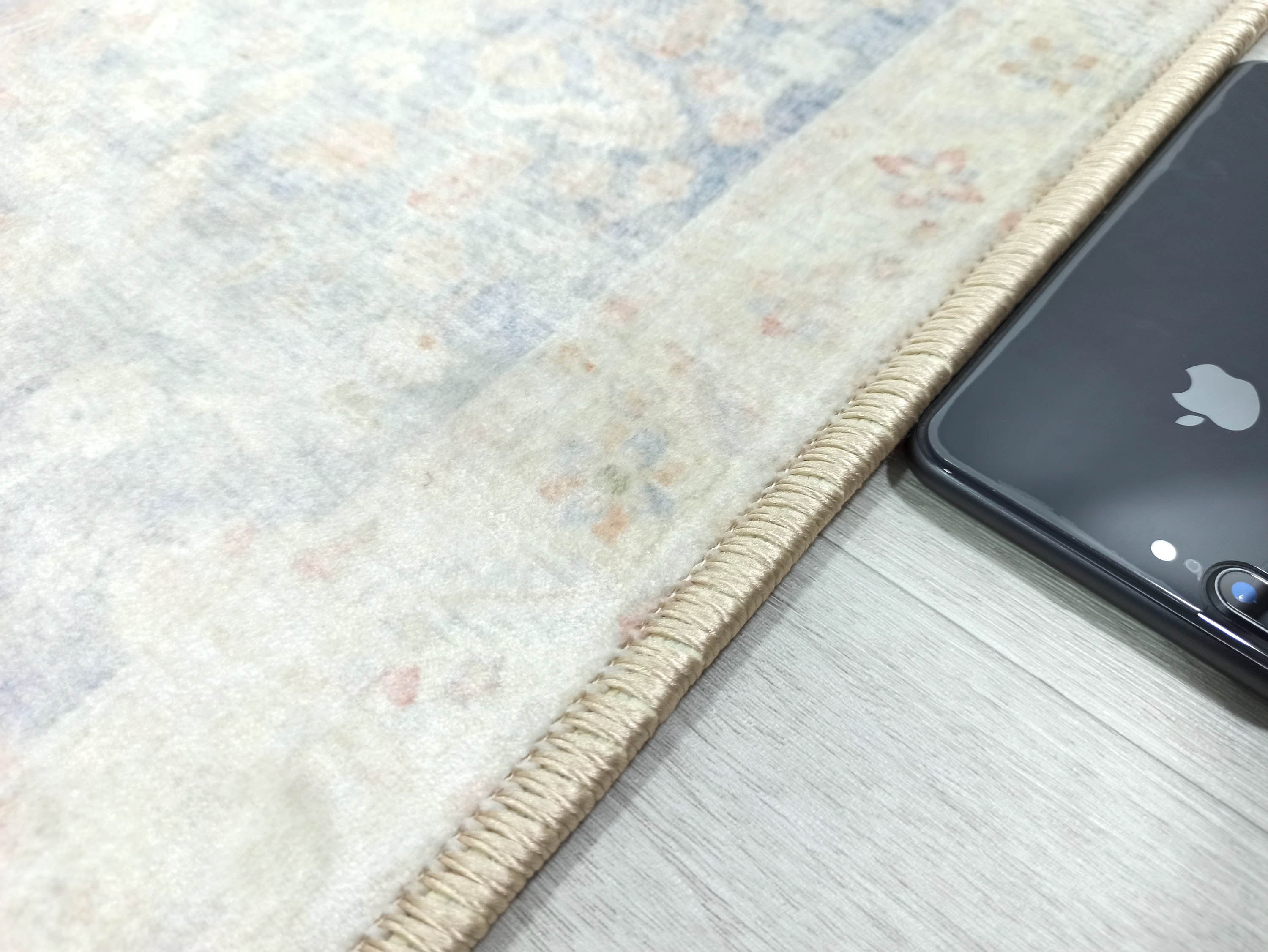 Londyn Neutral Faded Navy Blue Oushak Small 2x3 Rug