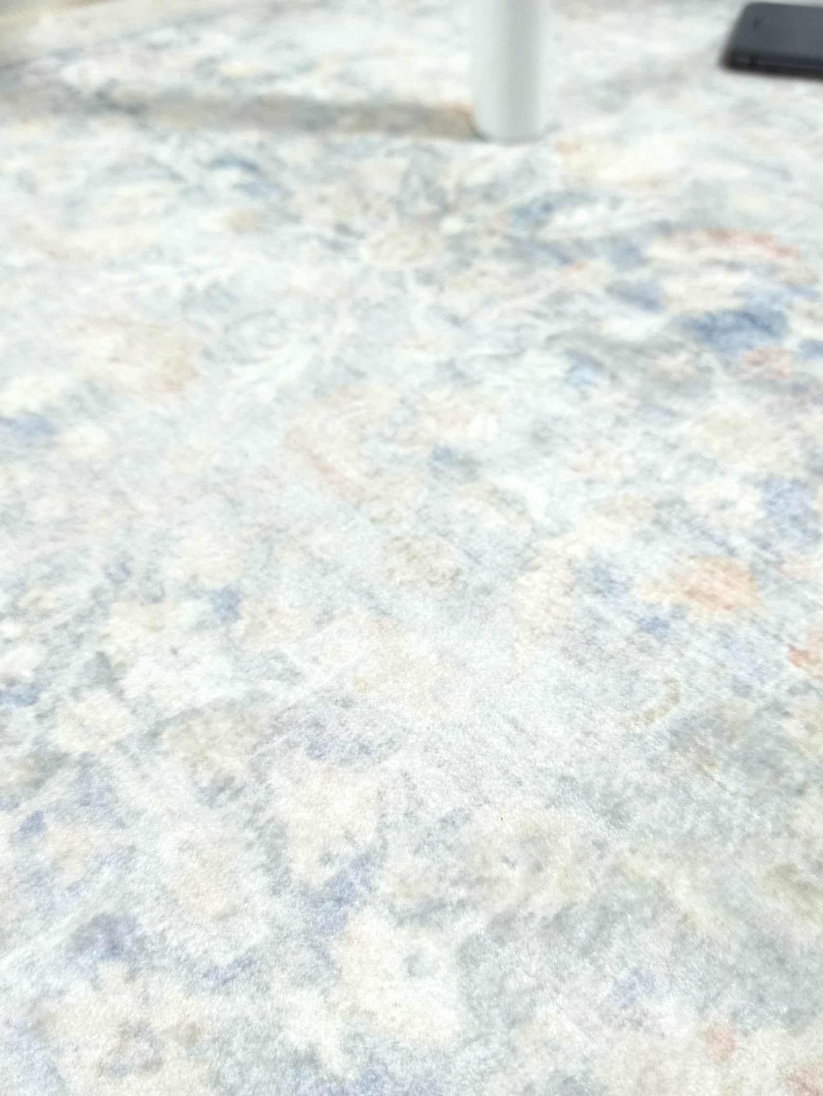 Londyn Neutral Faded Navy Blue Oushak Small 2x3 Rug