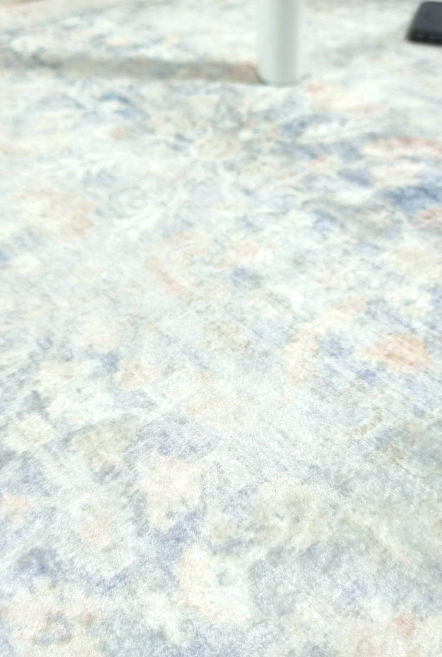 Londyn Neutral Faded Navy Blue Oushak Small 2x3 Rug