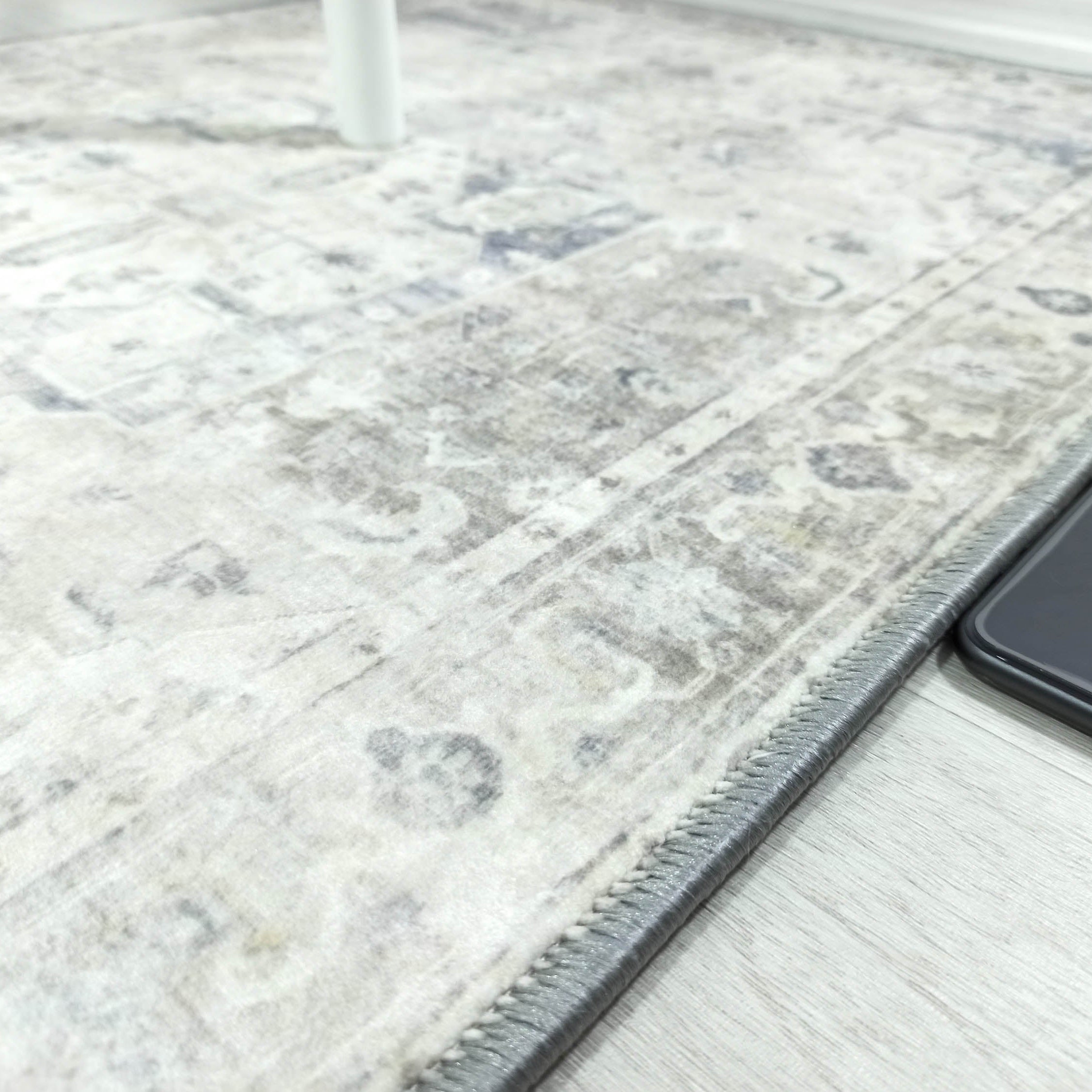 Landy Neutral Gray Heriz Persian 2x3 Rug