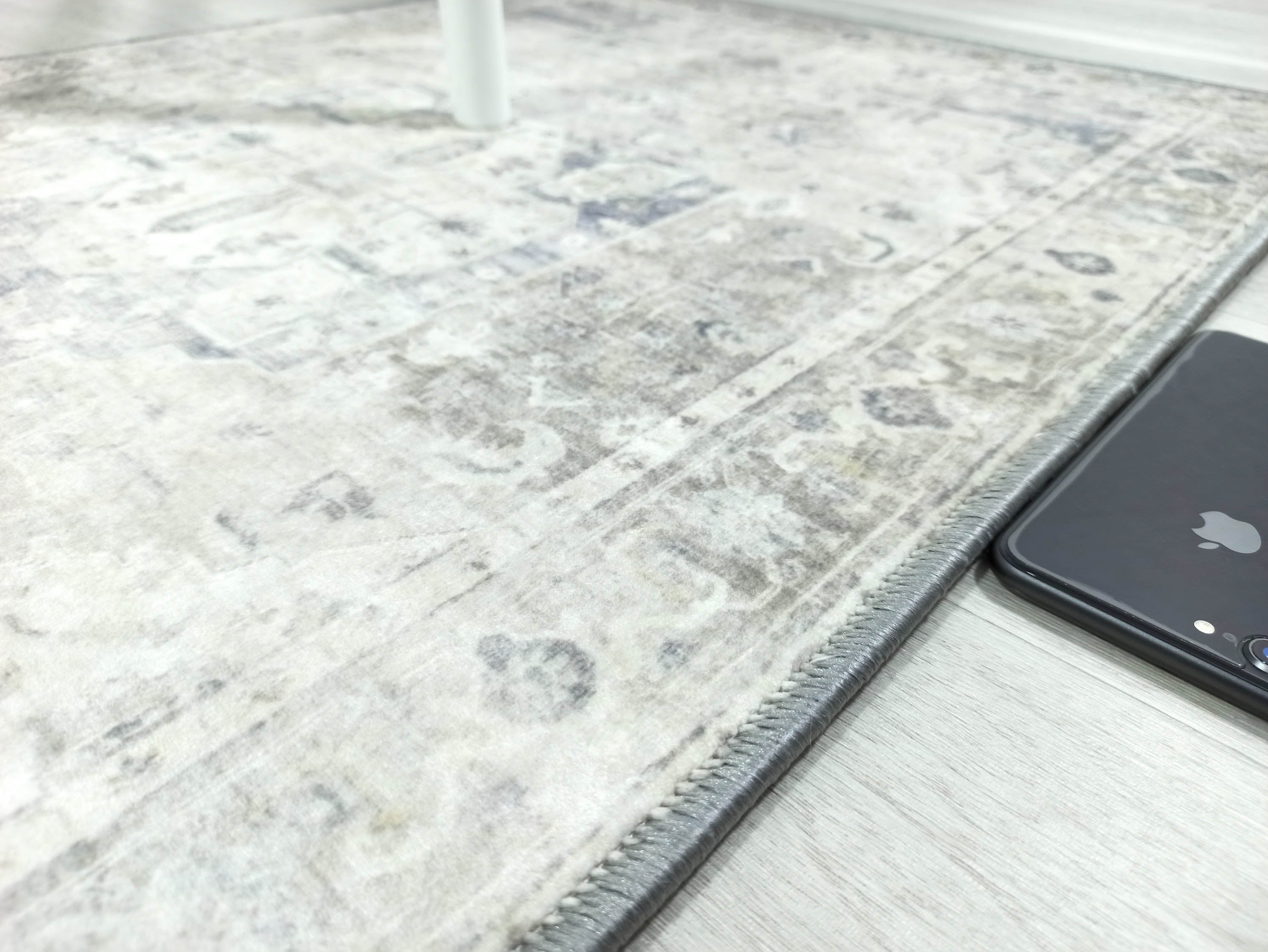 Landy Neutral Gray Heriz Persian 2x3 Rug