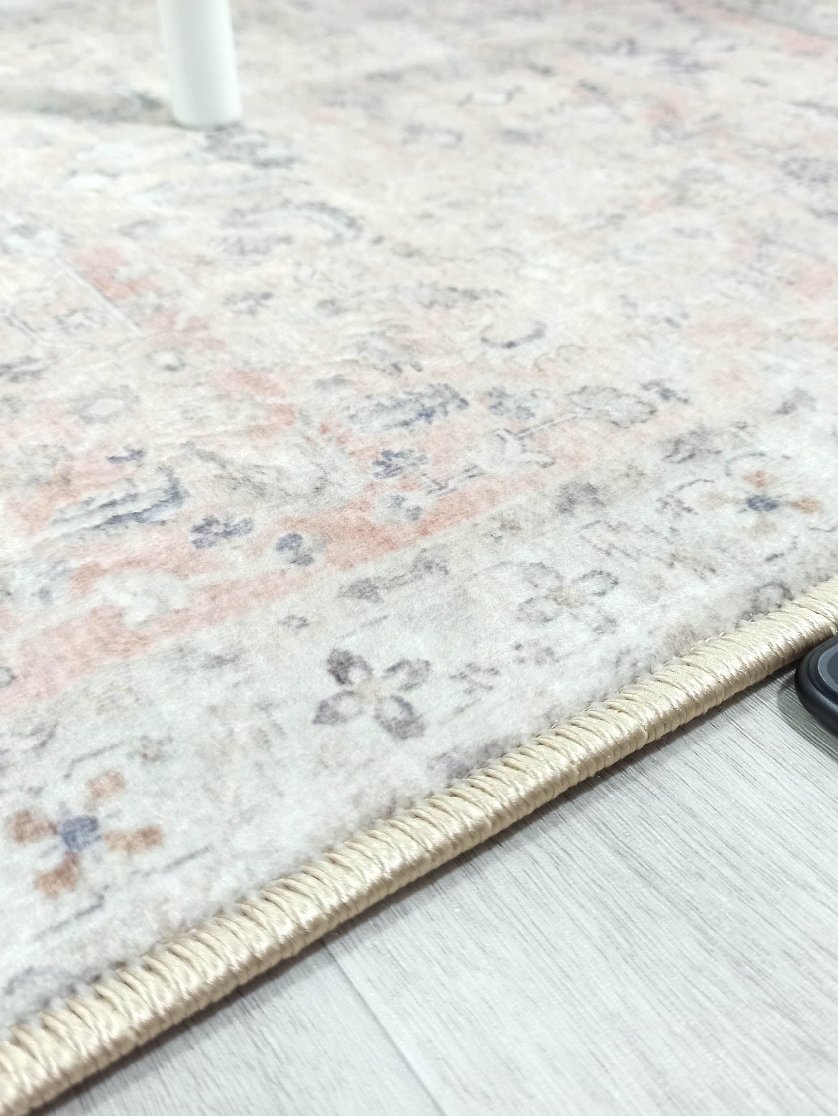 Azalea Neutral Beige Blush Orange Oushak 2x3 Rug