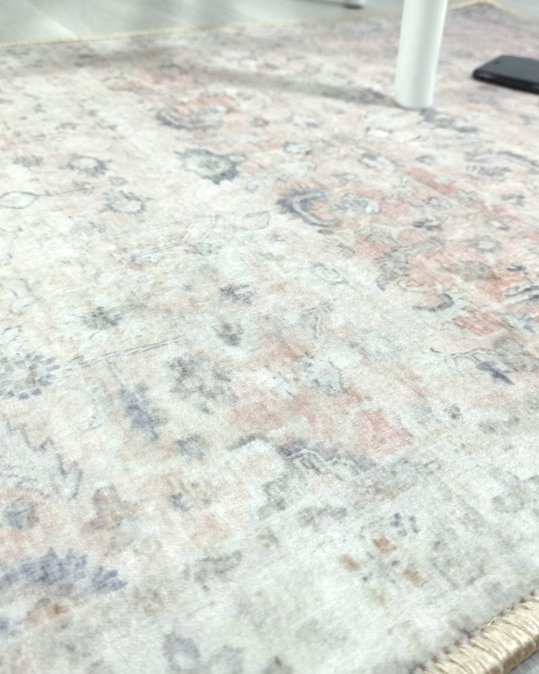 Azalea Neutral Beige Blush Orange Oushak 2x3 Rug