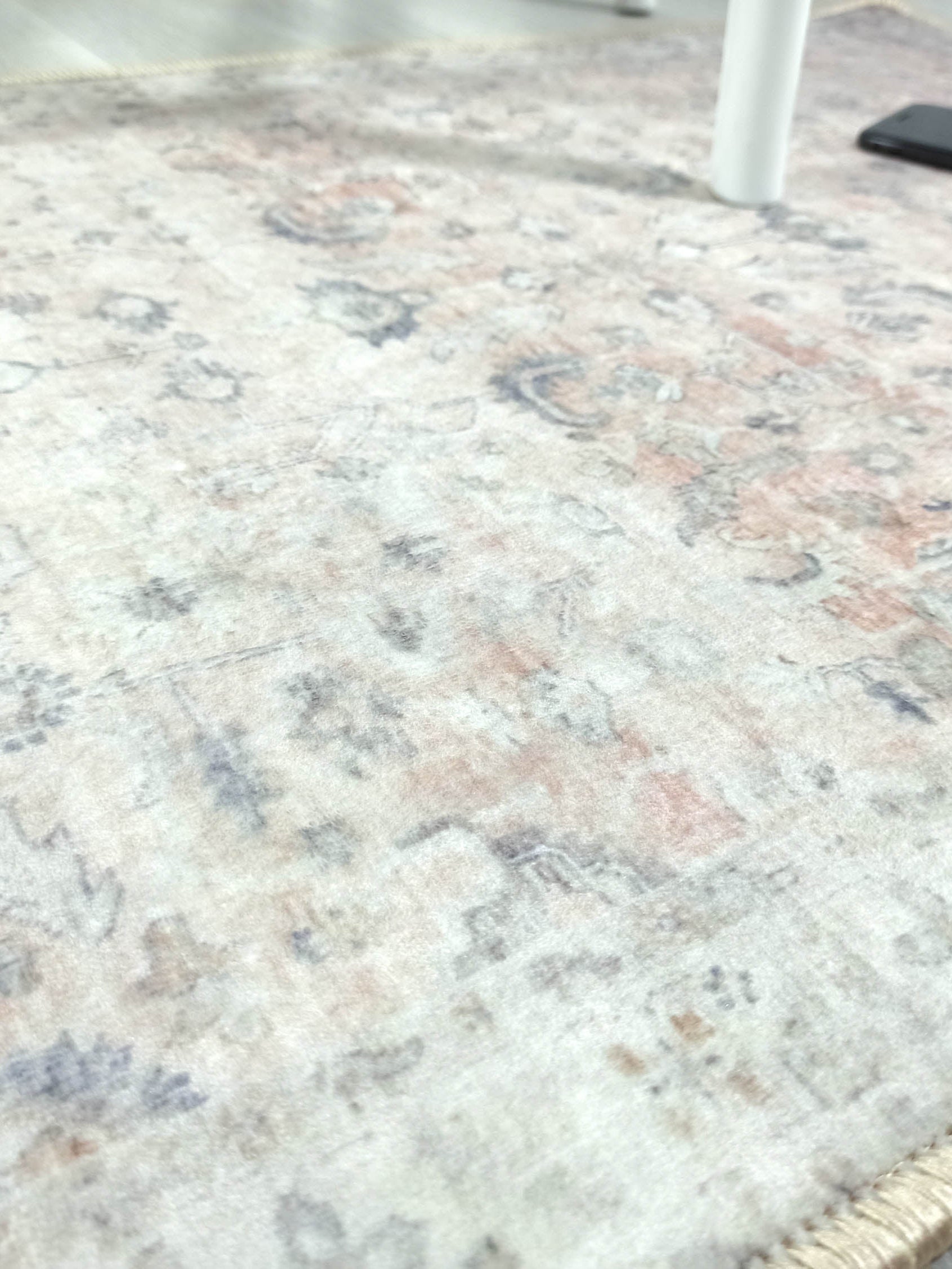 Azalea Neutral Beige Blush Orange Oushak 2x3 Rug