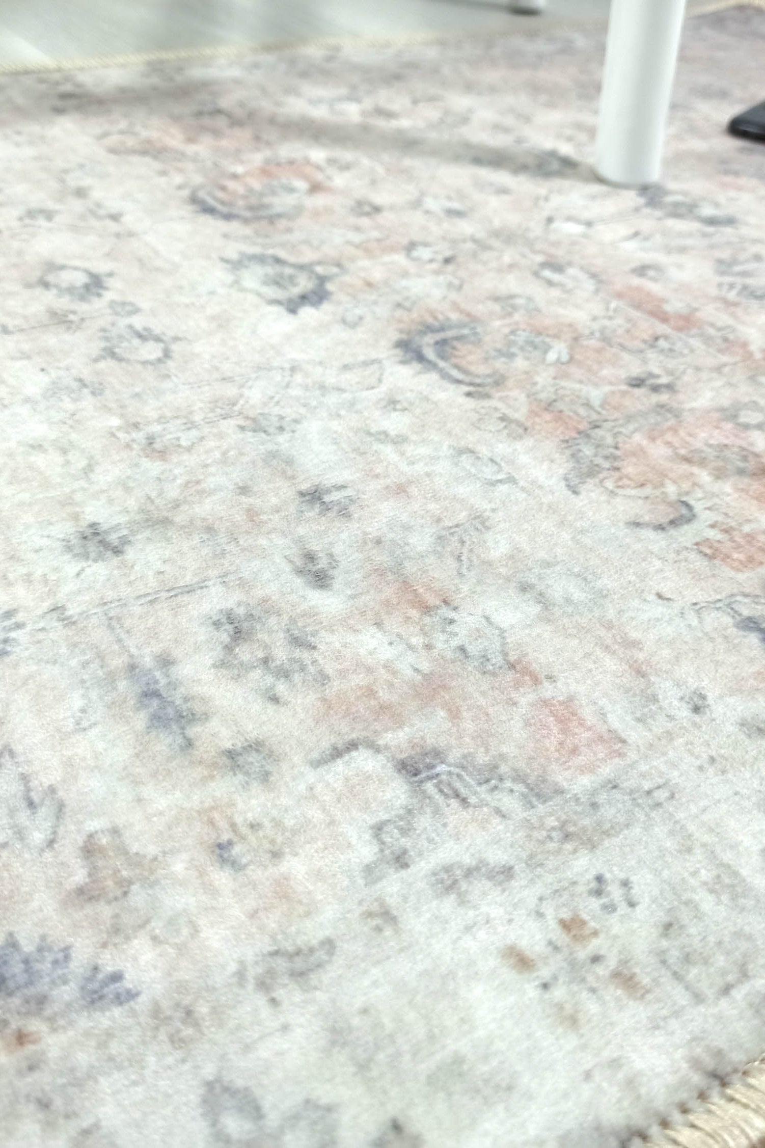 Azalea Neutral Beige Blush Orange Oushak 2x3 Rug