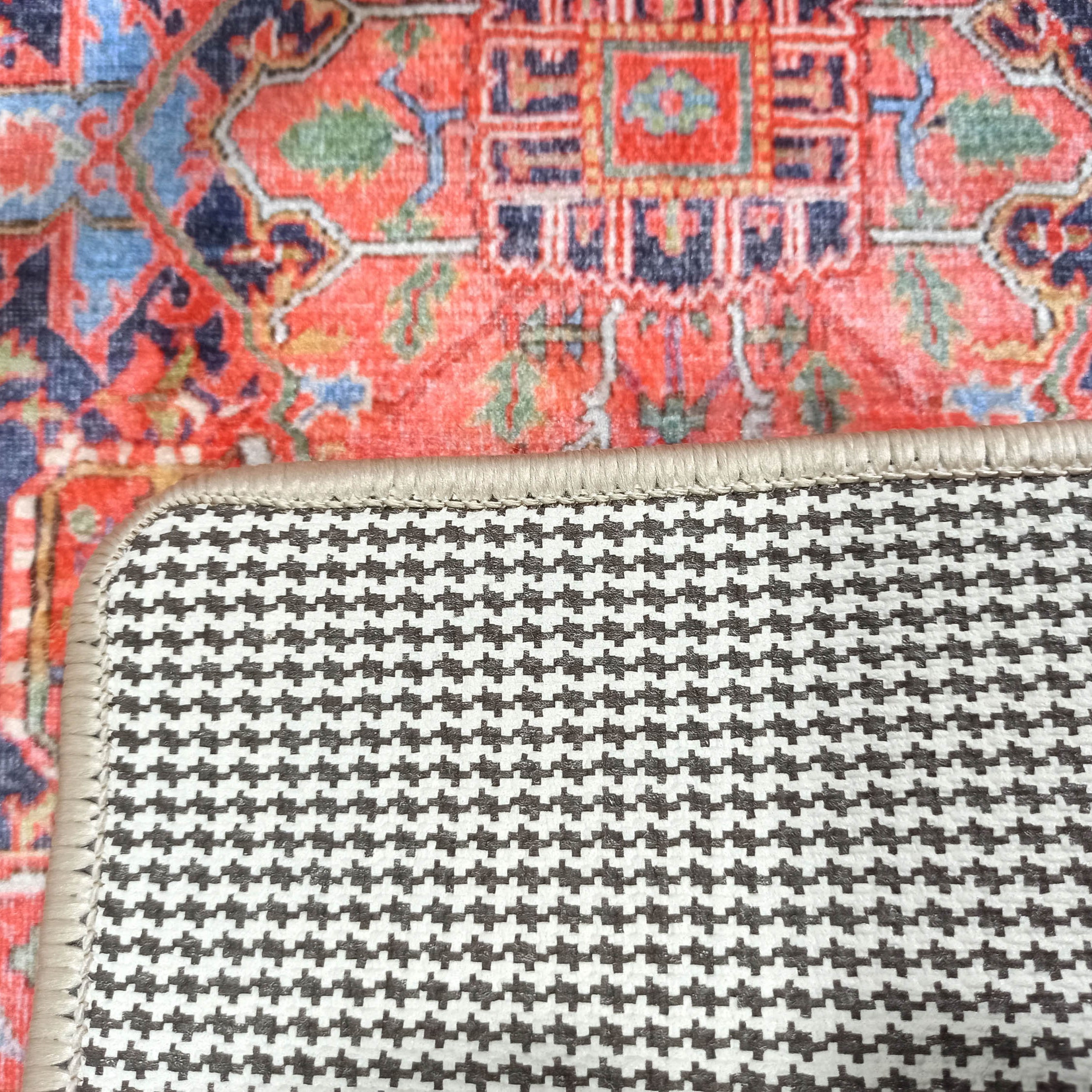 Eliana Red Navy Blue Turkish 2x3 Rug