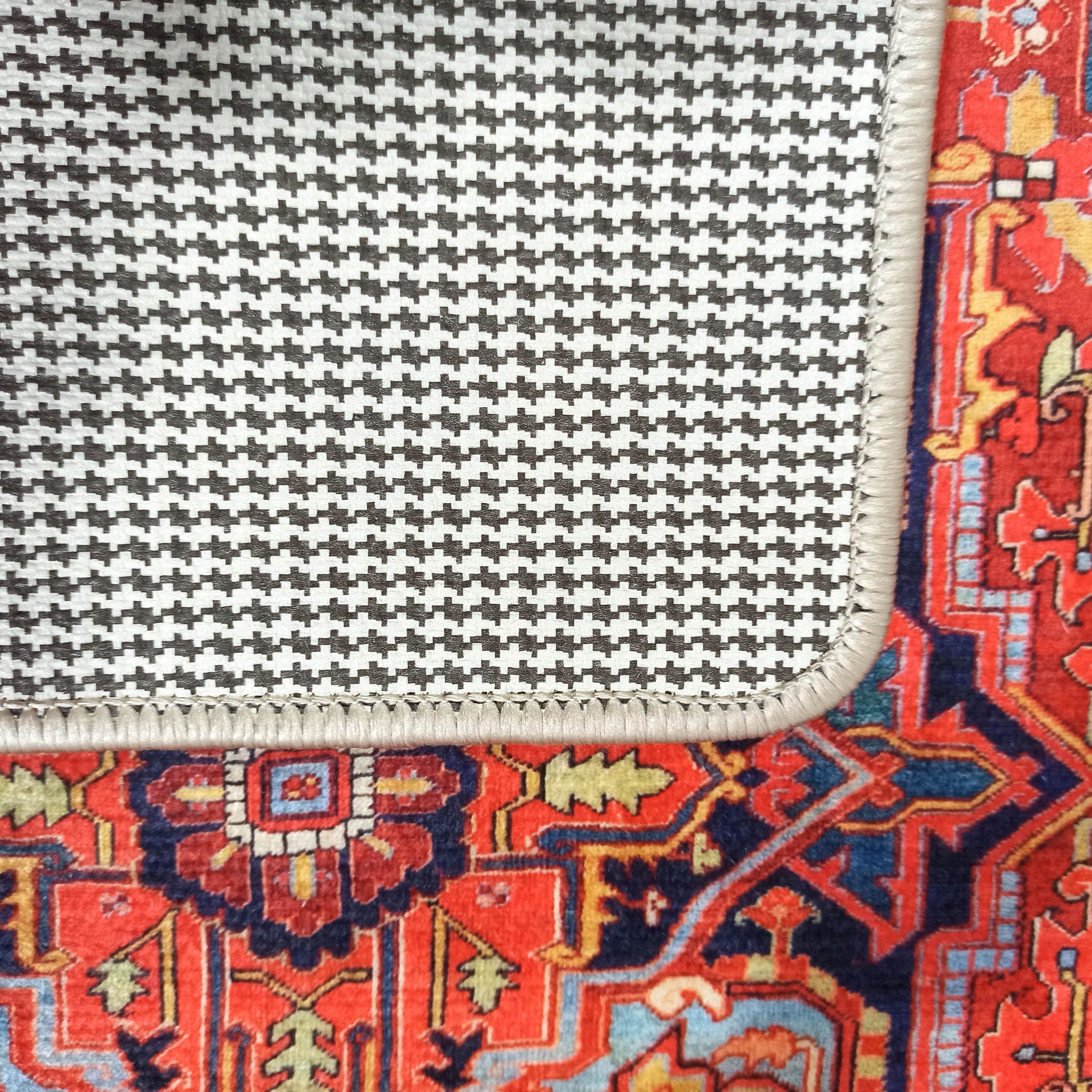 Gesina Red Coral Blue Turkish 2x3 Rug