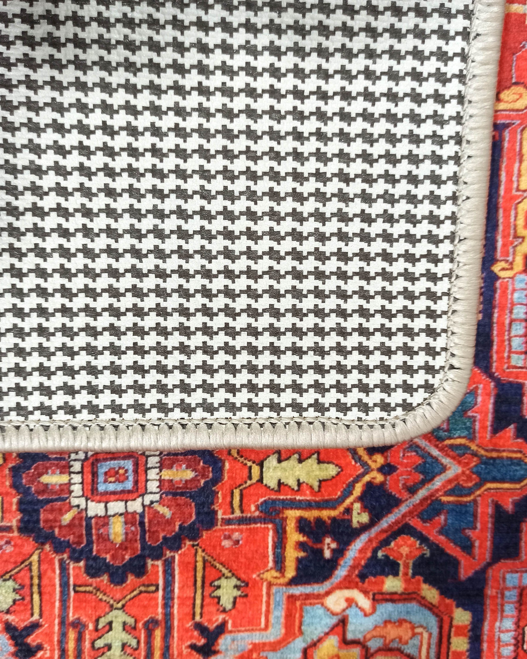 Gesina Red Coral Blue Turkish 2x3 Rug