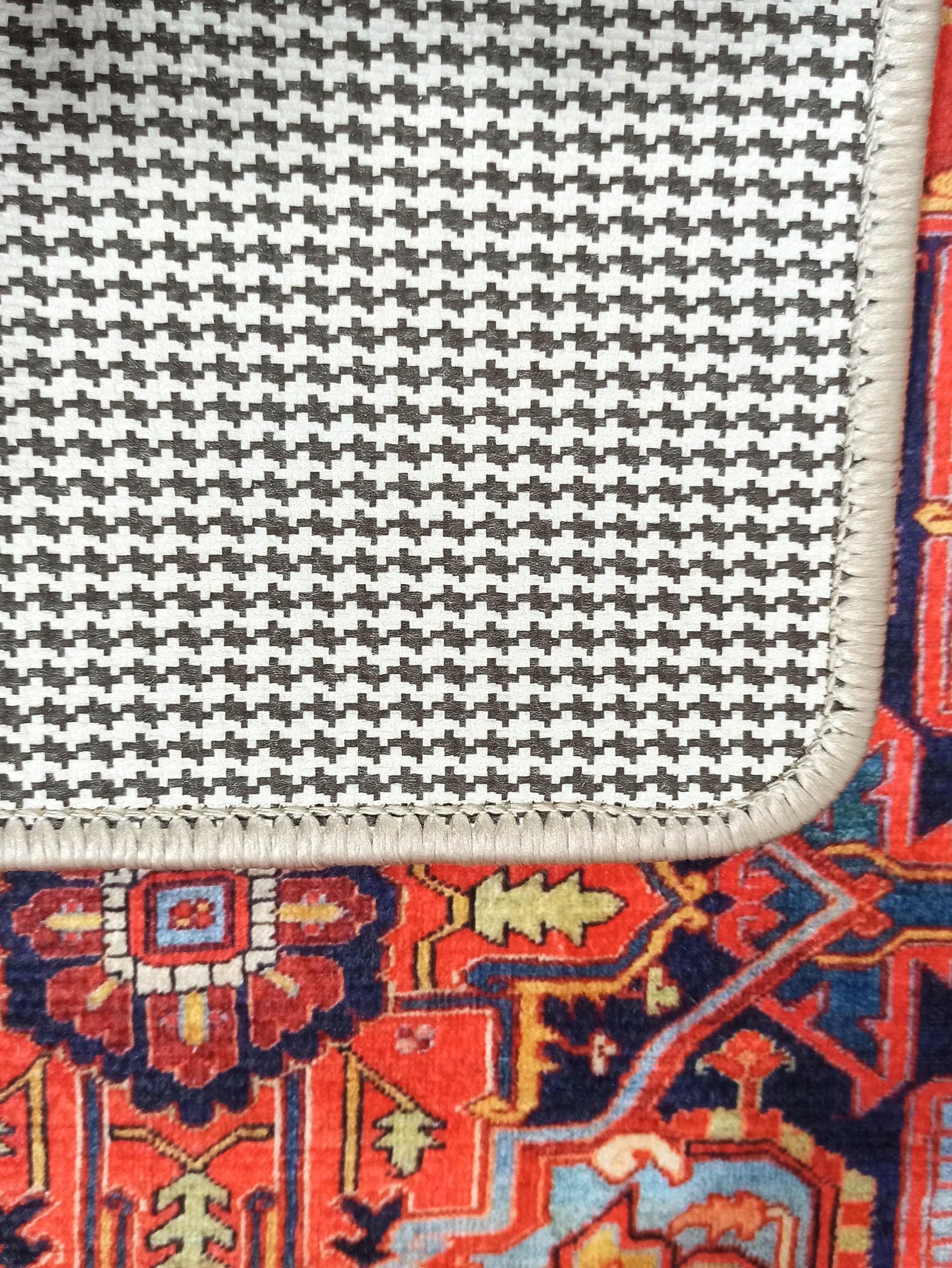 Gesina Red Coral Blue Turkish 2x3 Rug