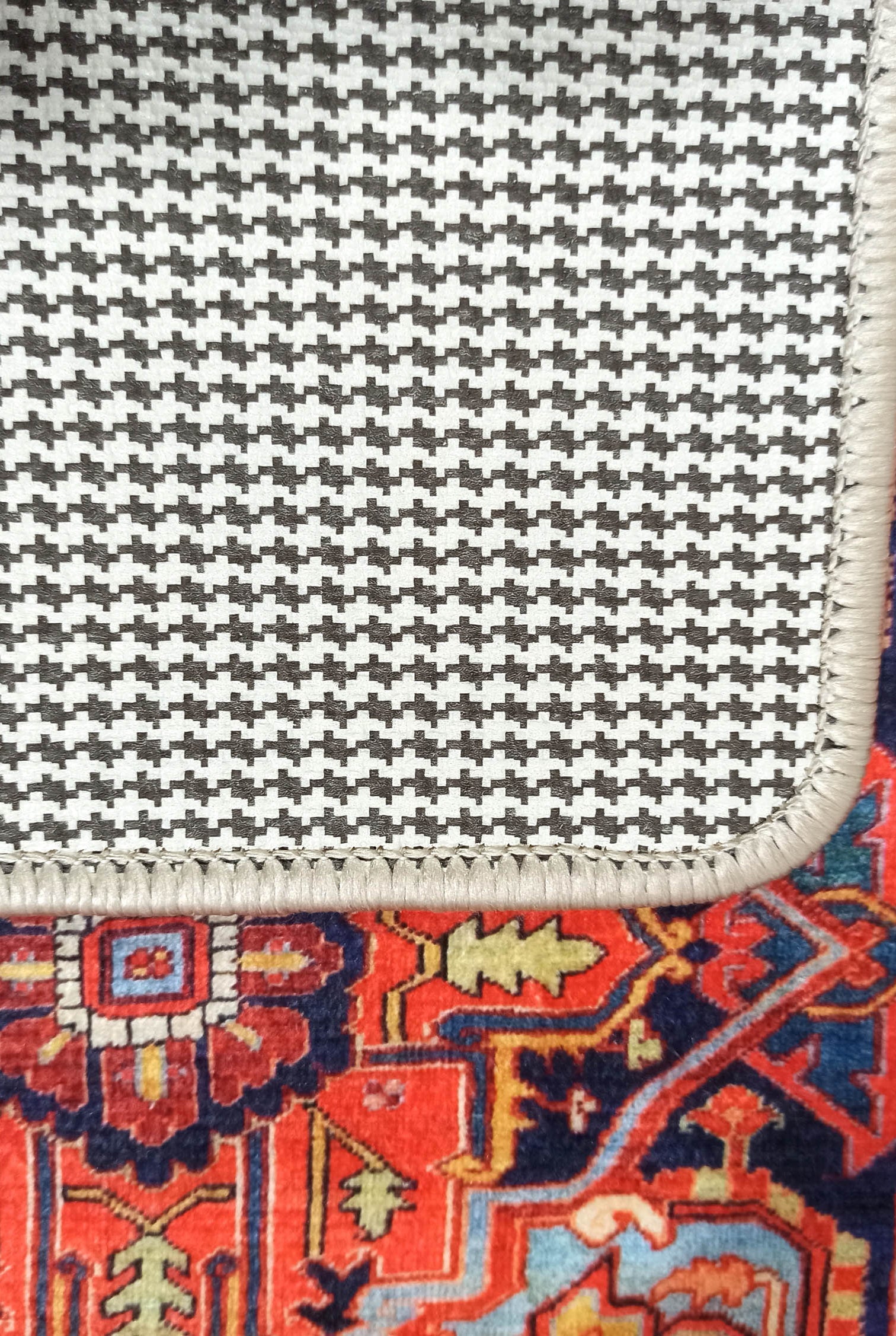 Gesina Red Coral Blue Turkish 2x3 Rug