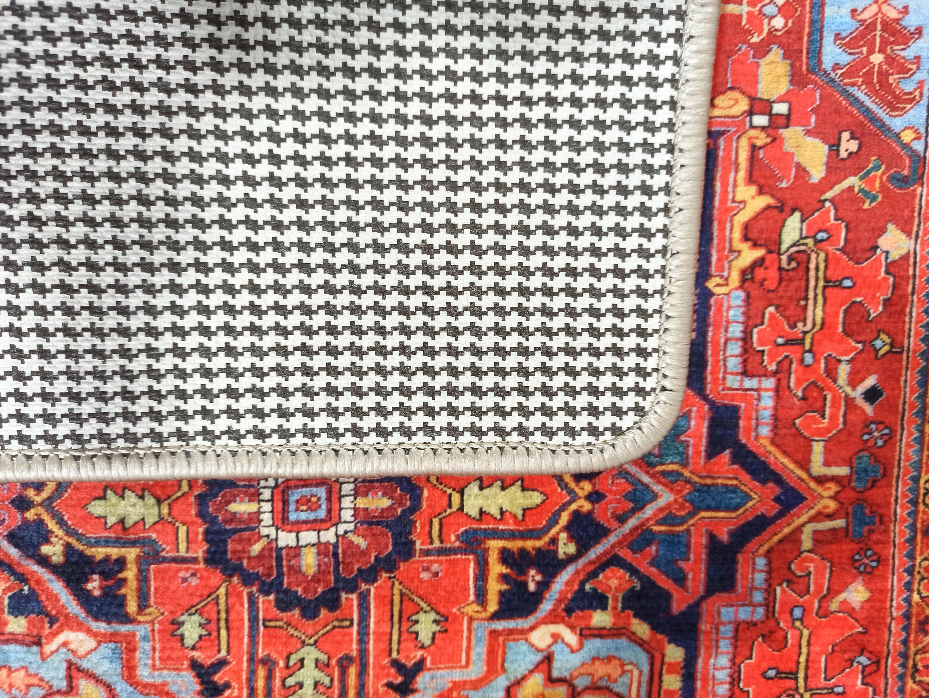 Gesina Red Coral Blue Turkish 2x3 Rug