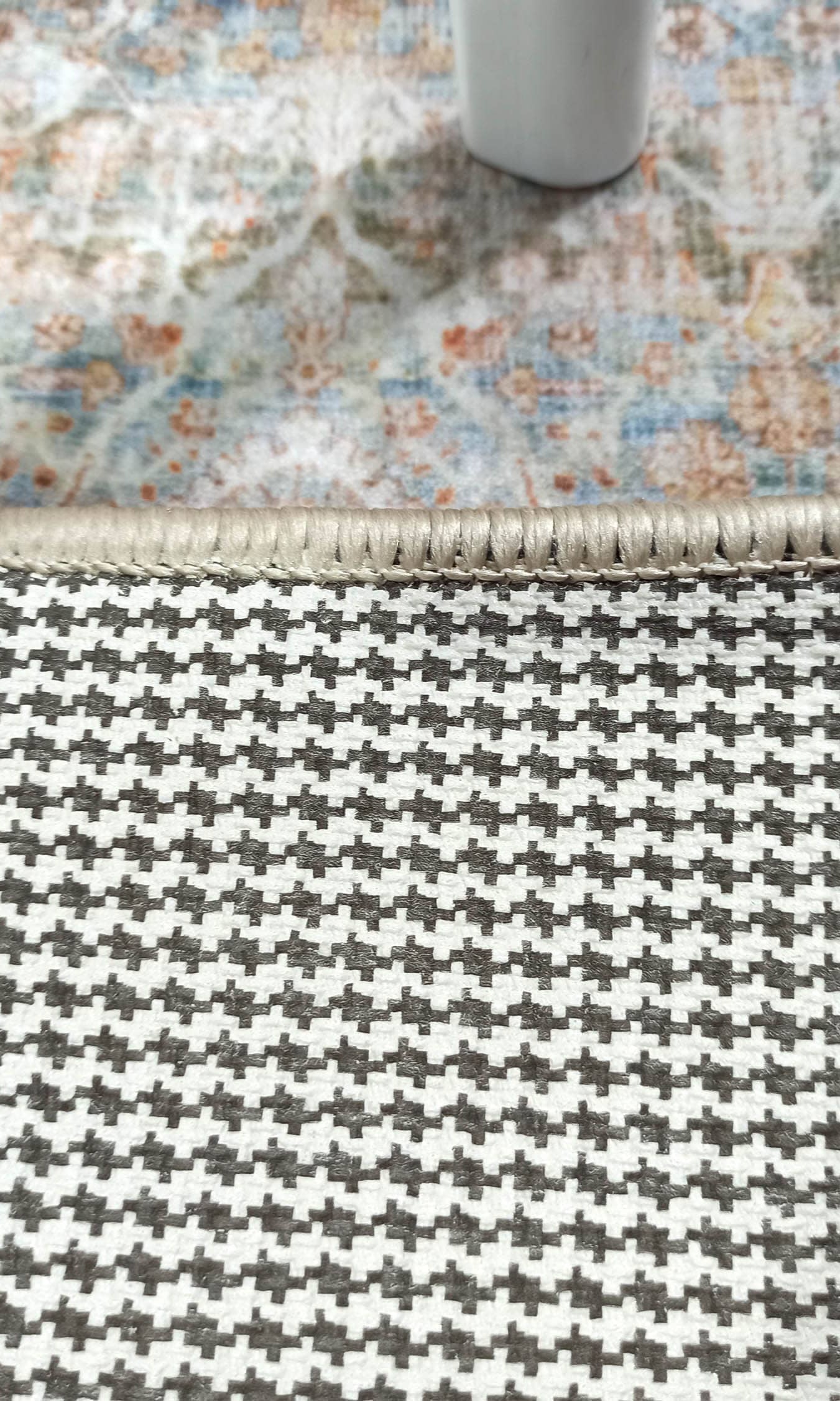 2x3 Persian Rug, Vintage Blue Terracotta Entryway Bedside Door Floor Mat Safe Non slip Bath Bathroom Kitchen Doormat Bohemian Decor Rugs