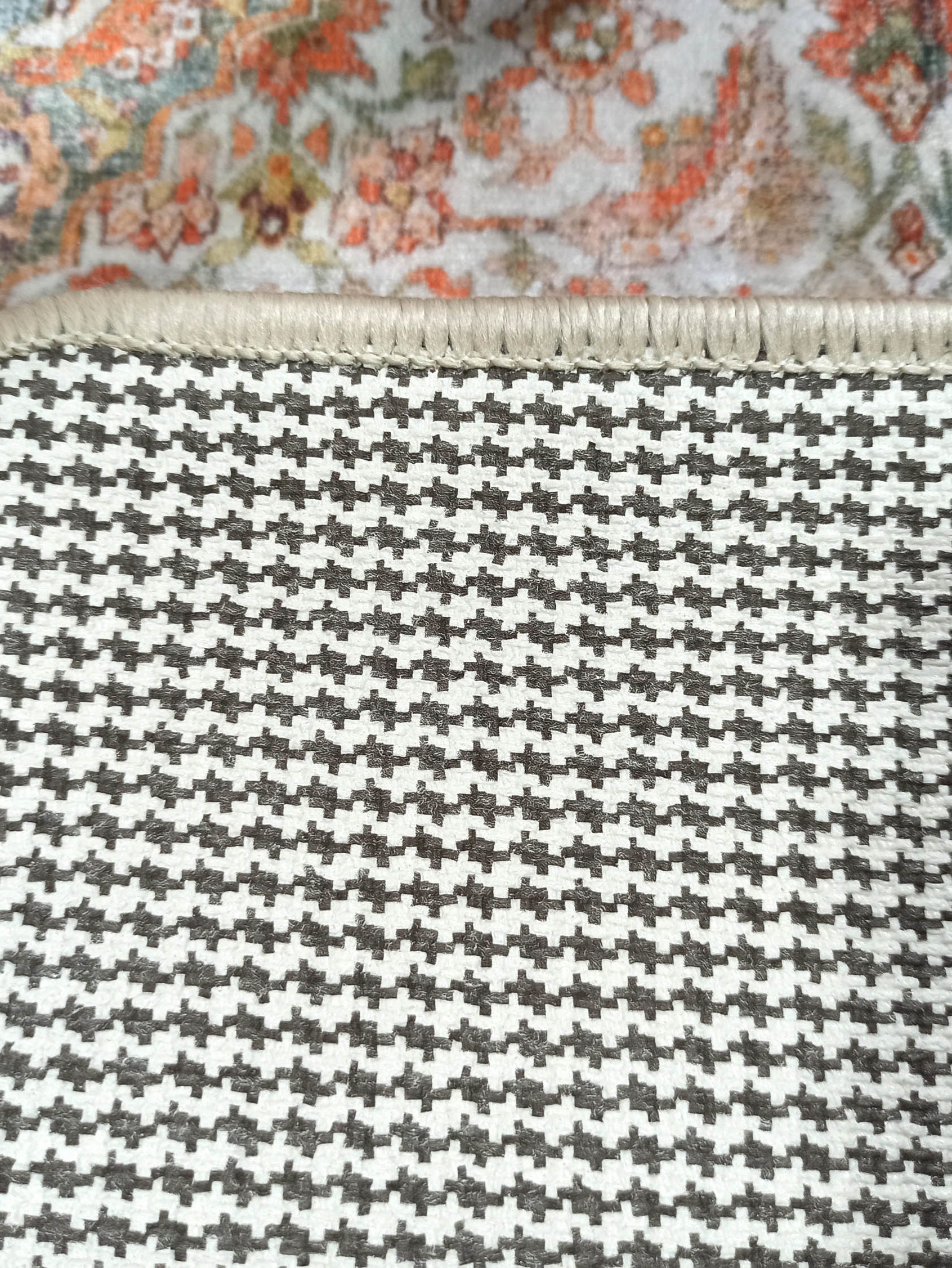 Lexa Terracotta Blue Oriental Persian 2x3 Rug