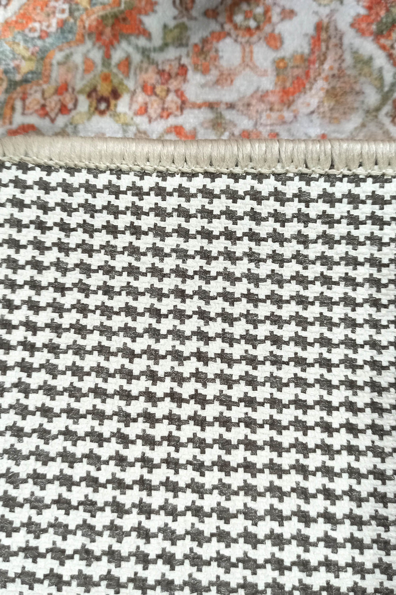 Lexa Terracotta Blue Oriental Persian 2x3 Rug