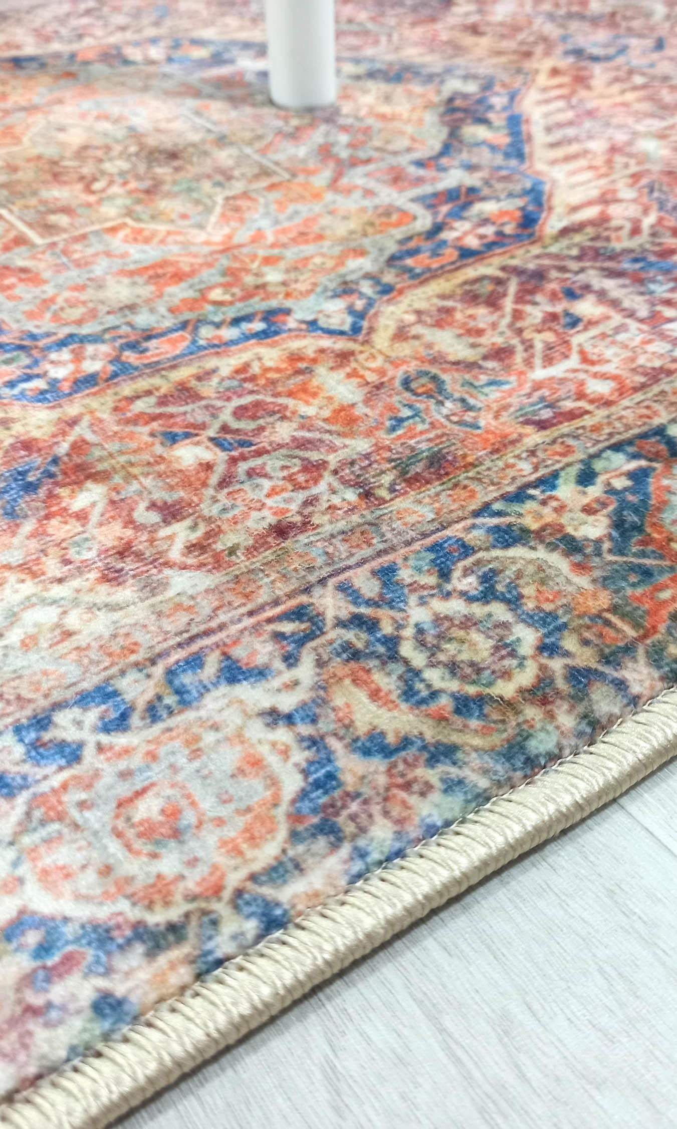 Nayeli Red Terracotta Blue Vintage Persian 2x3 Rug