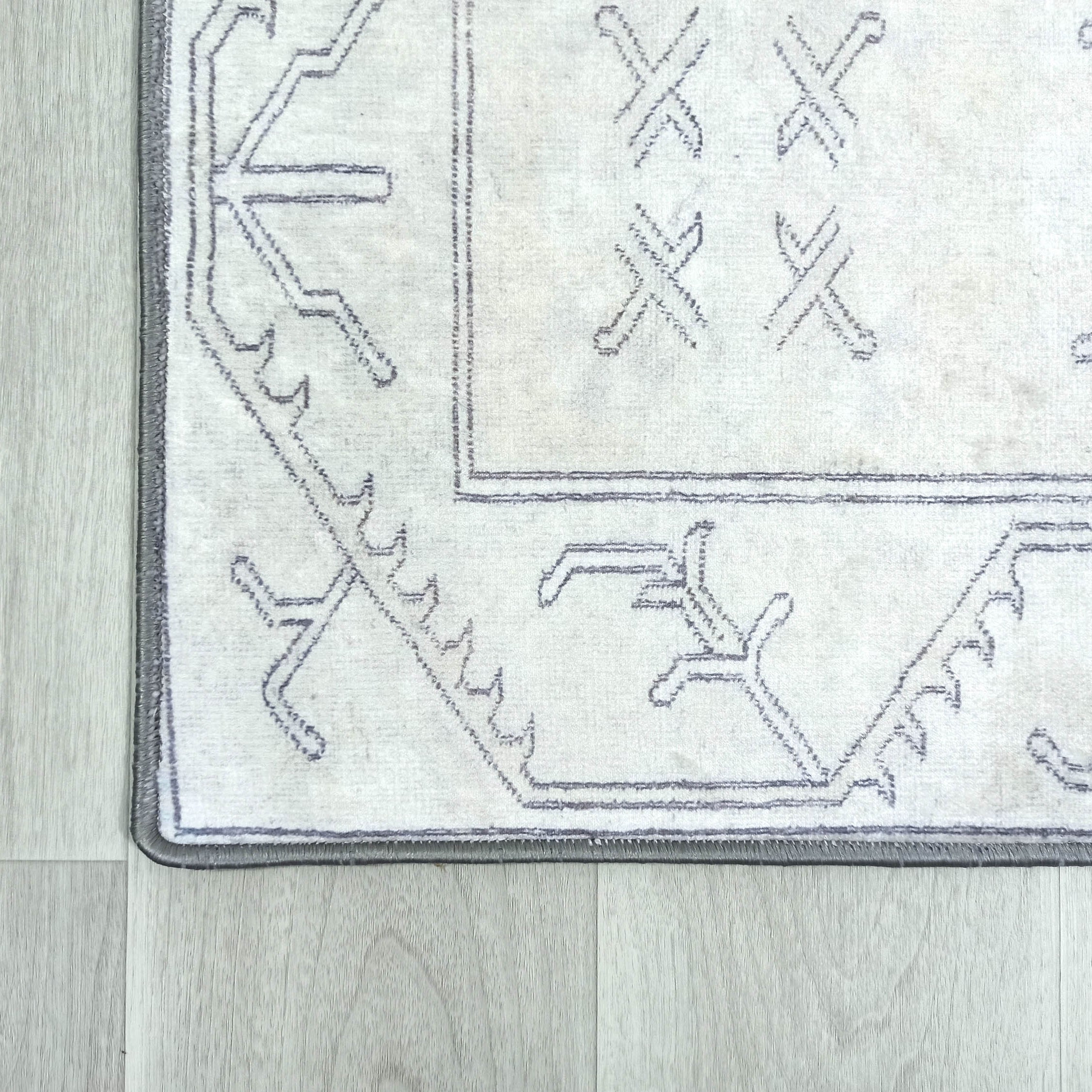 Flinda Neutral Gray Turkish Small 2x3 Rug