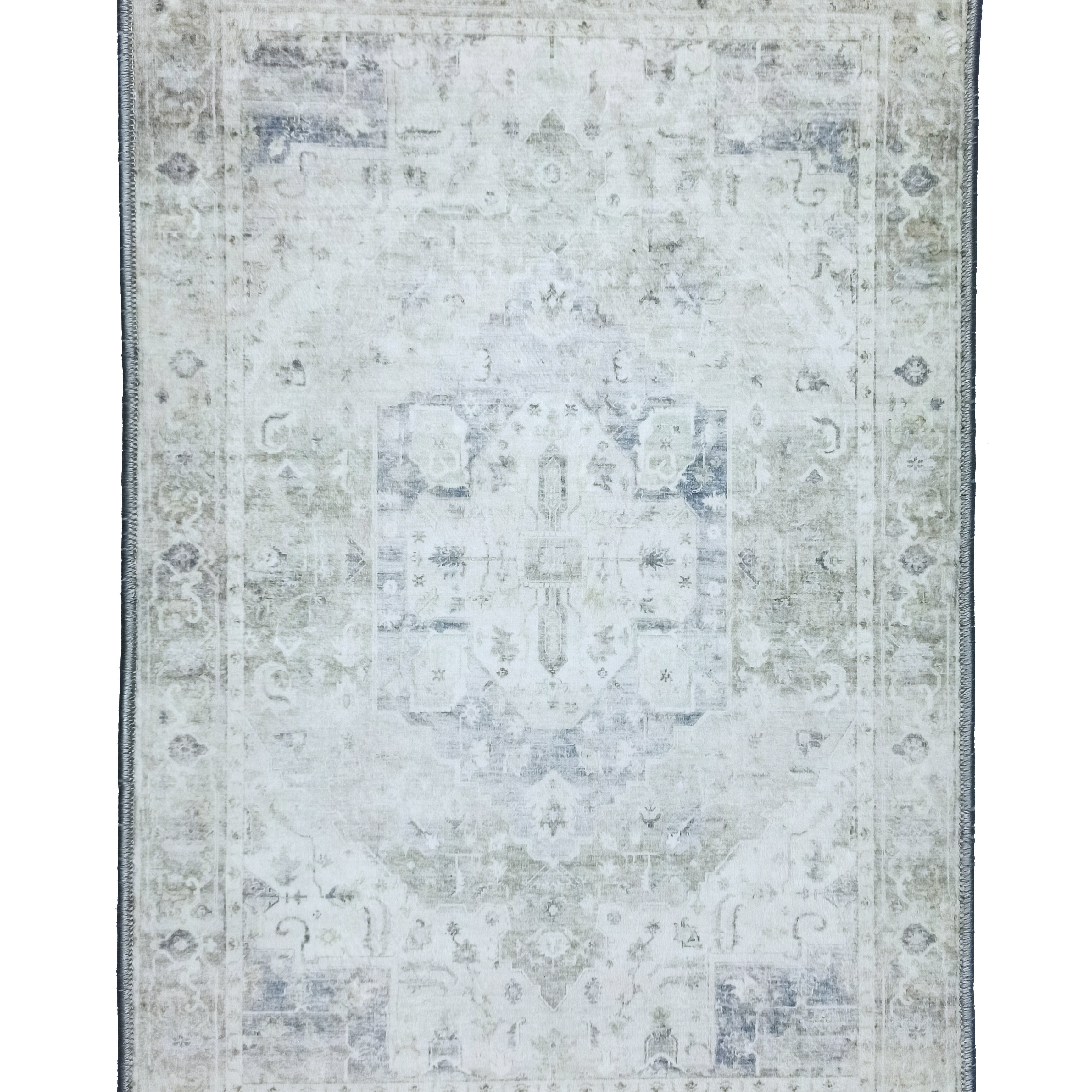 Landy Neutral Gray Heriz Persian 2x3 Rug