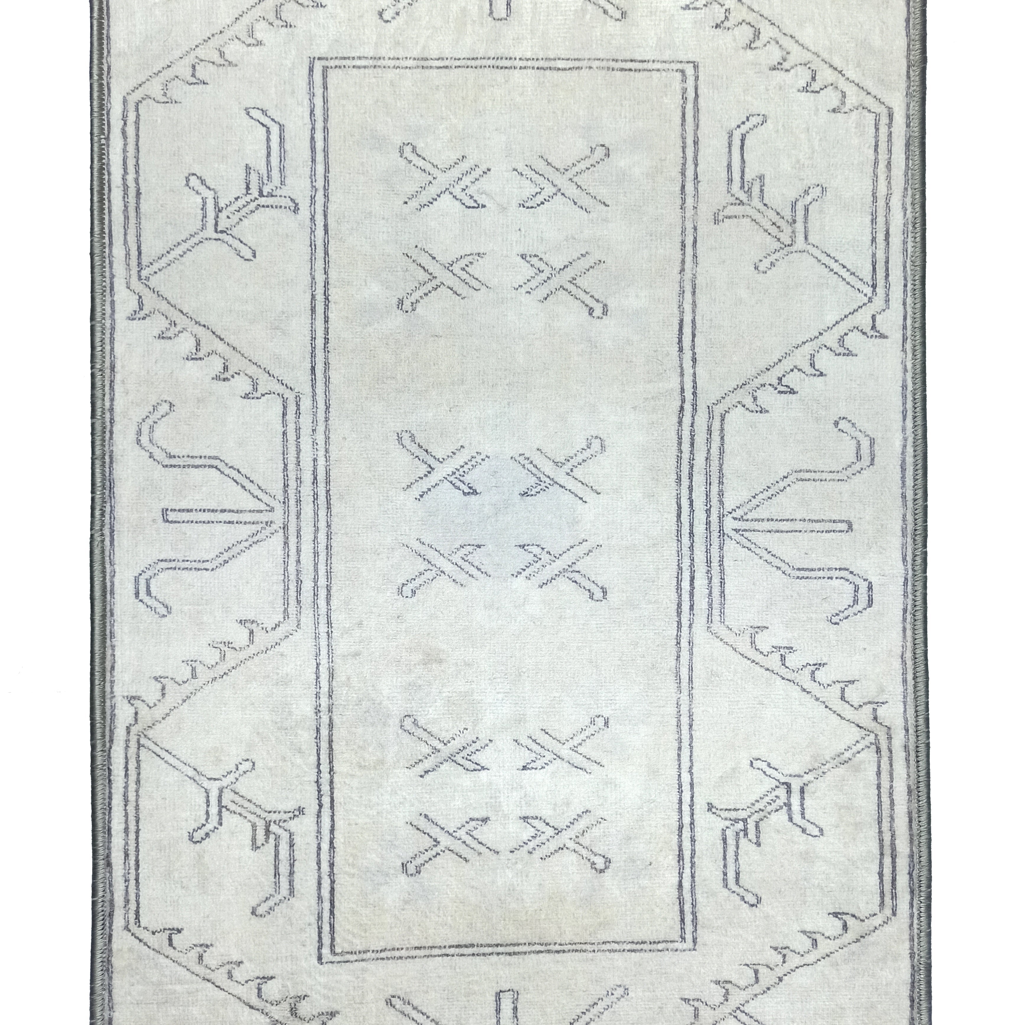 Flinda Neutral Gray Turkish Small 2x3 Rug