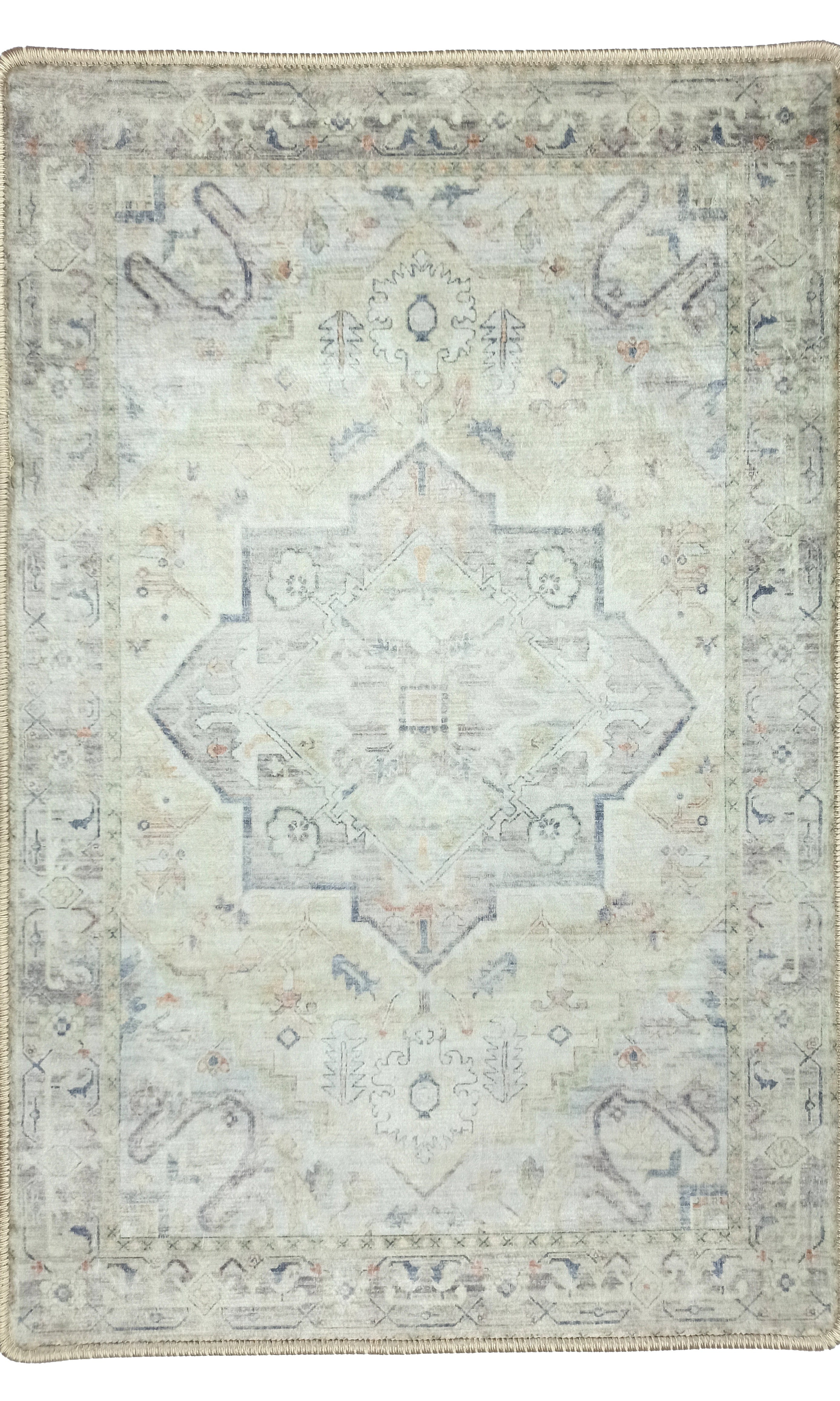 Kinzlee Neutral Beige Persian 2x3 Rug