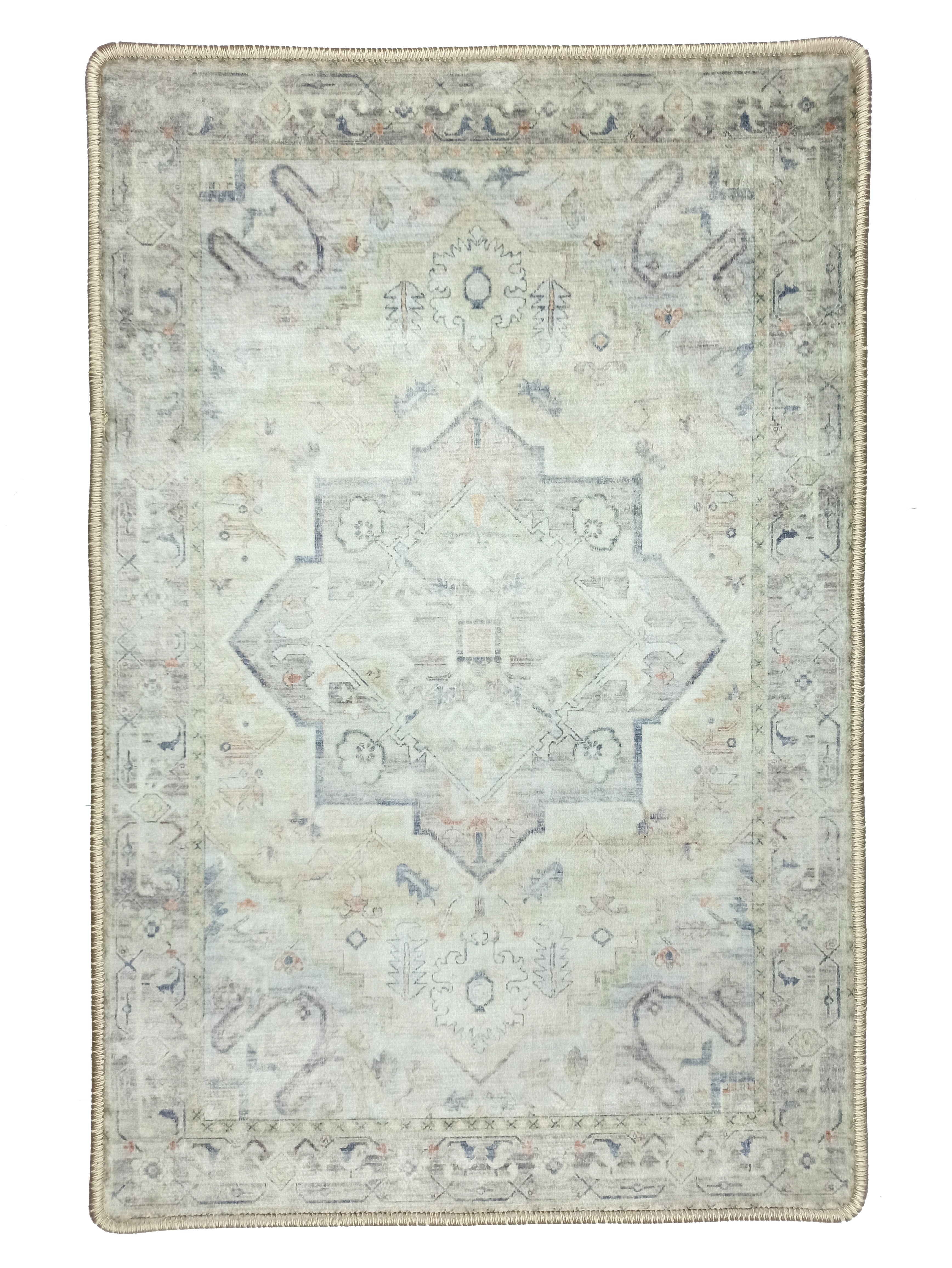 Kinzlee Neutral Beige Persian 2x3 Rug