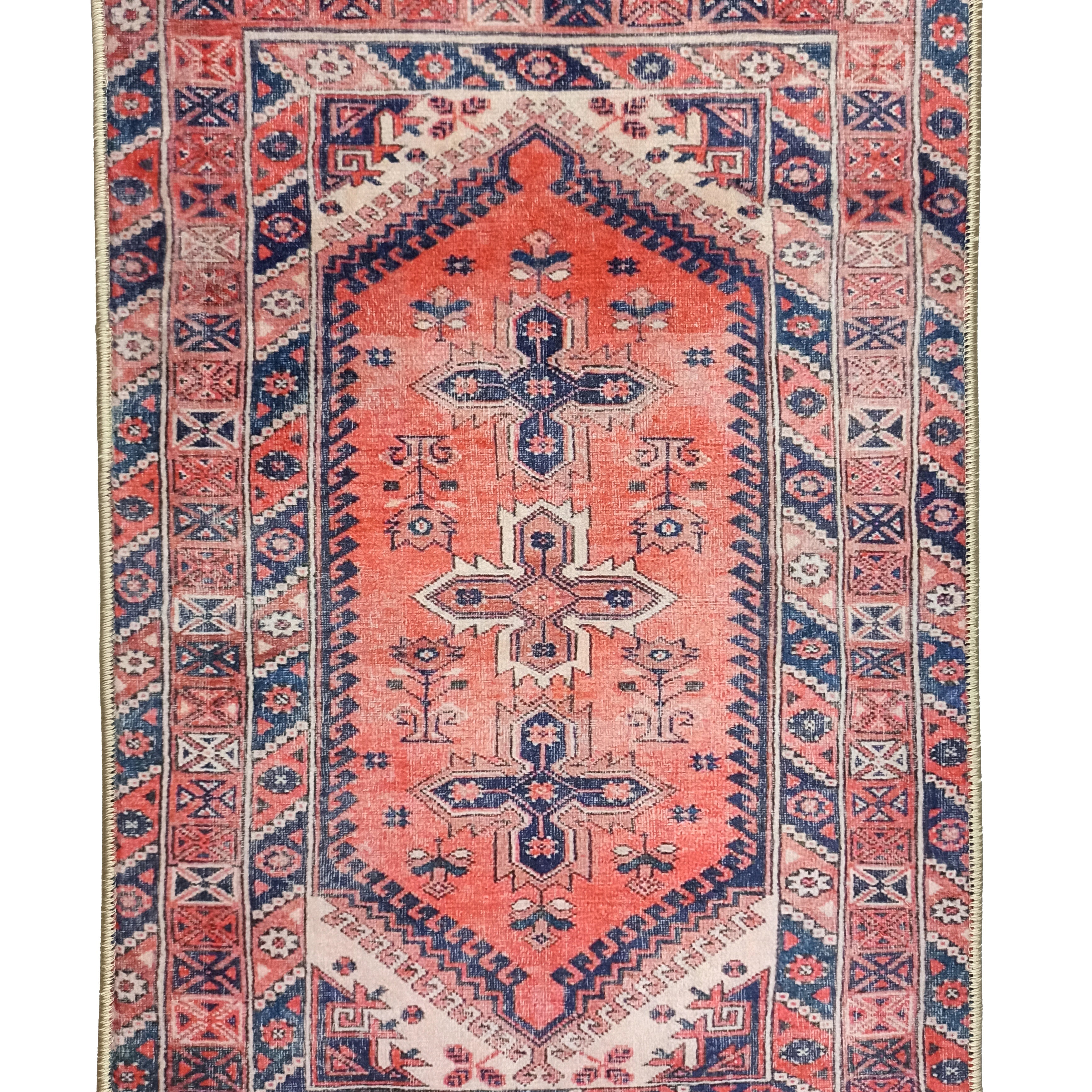 Violetta Pink Red Turkish Small 2x3 Rug