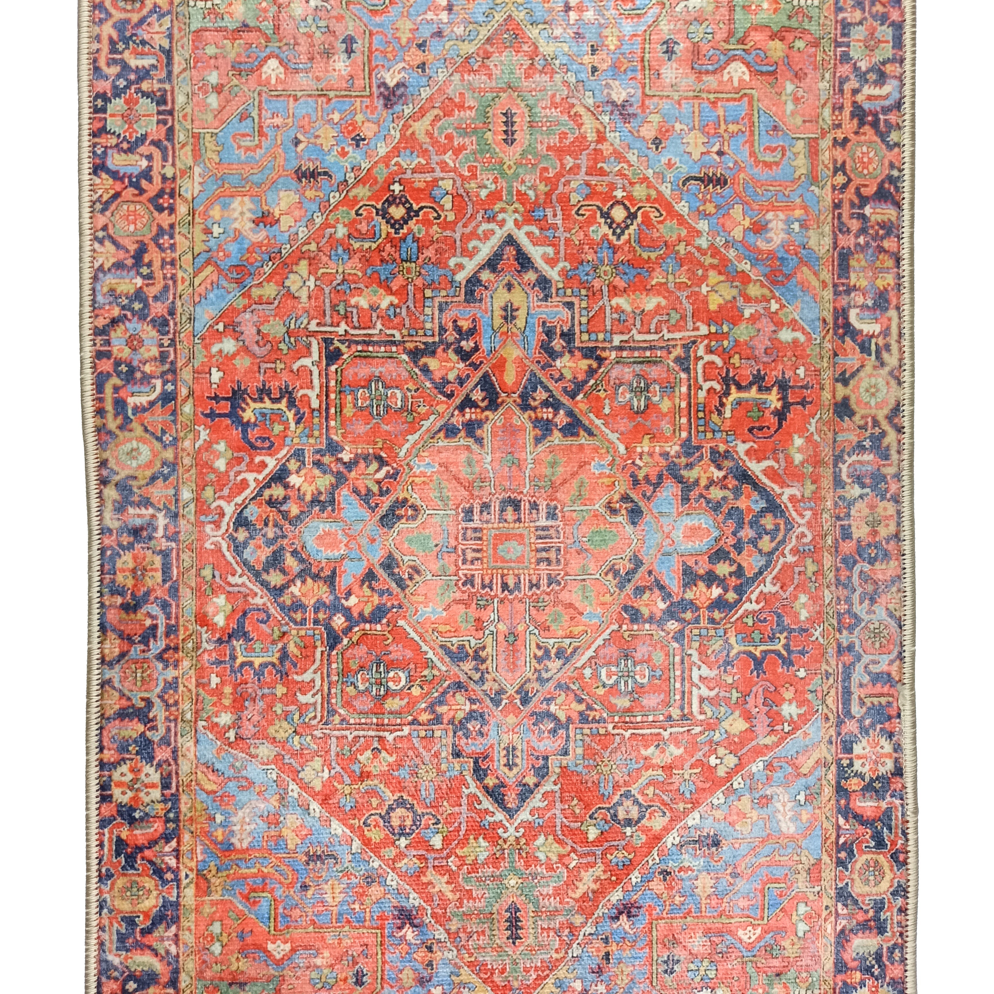 Eliana Red Navy Blue Turkish 2x3 Rug