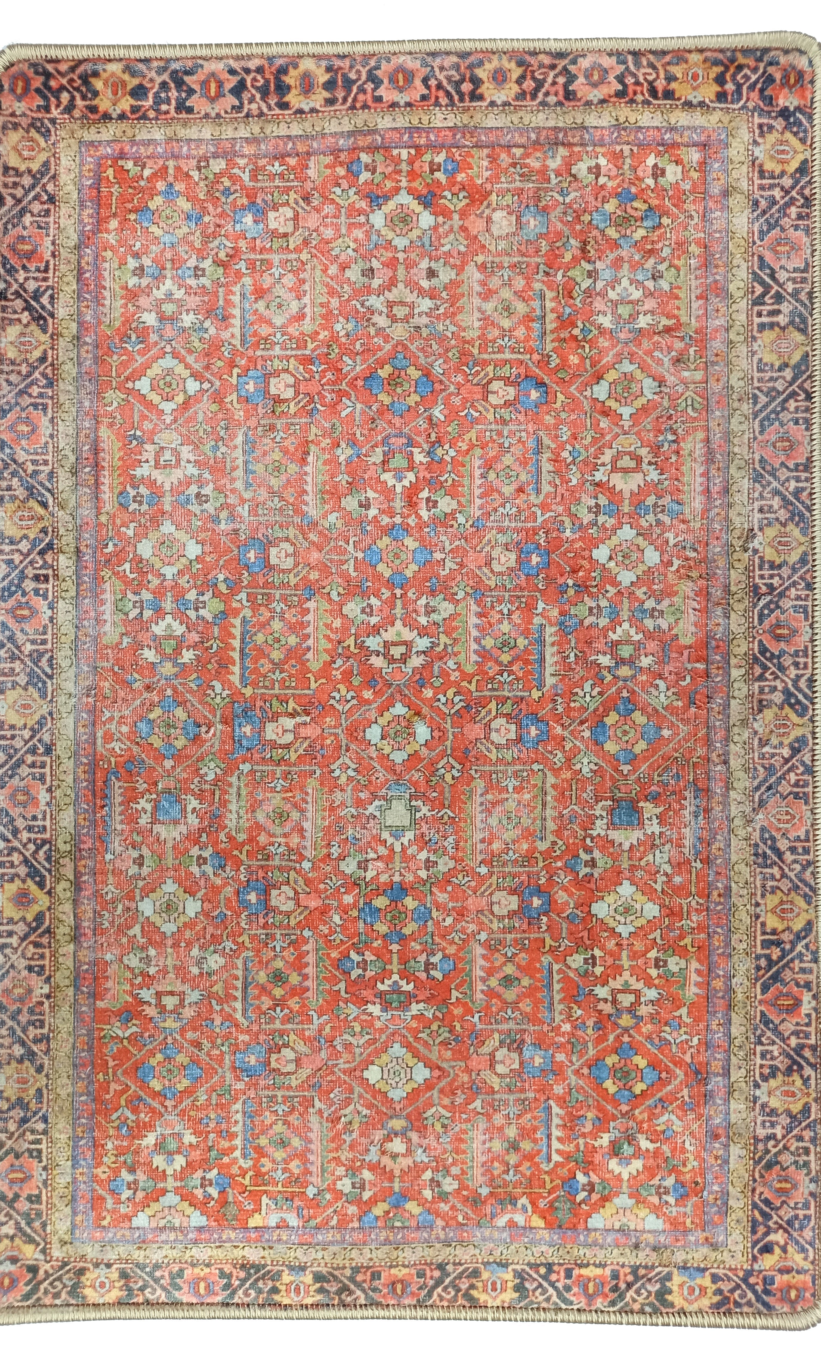 Daphne Faded Red Oriental Small 2x3 Rug
