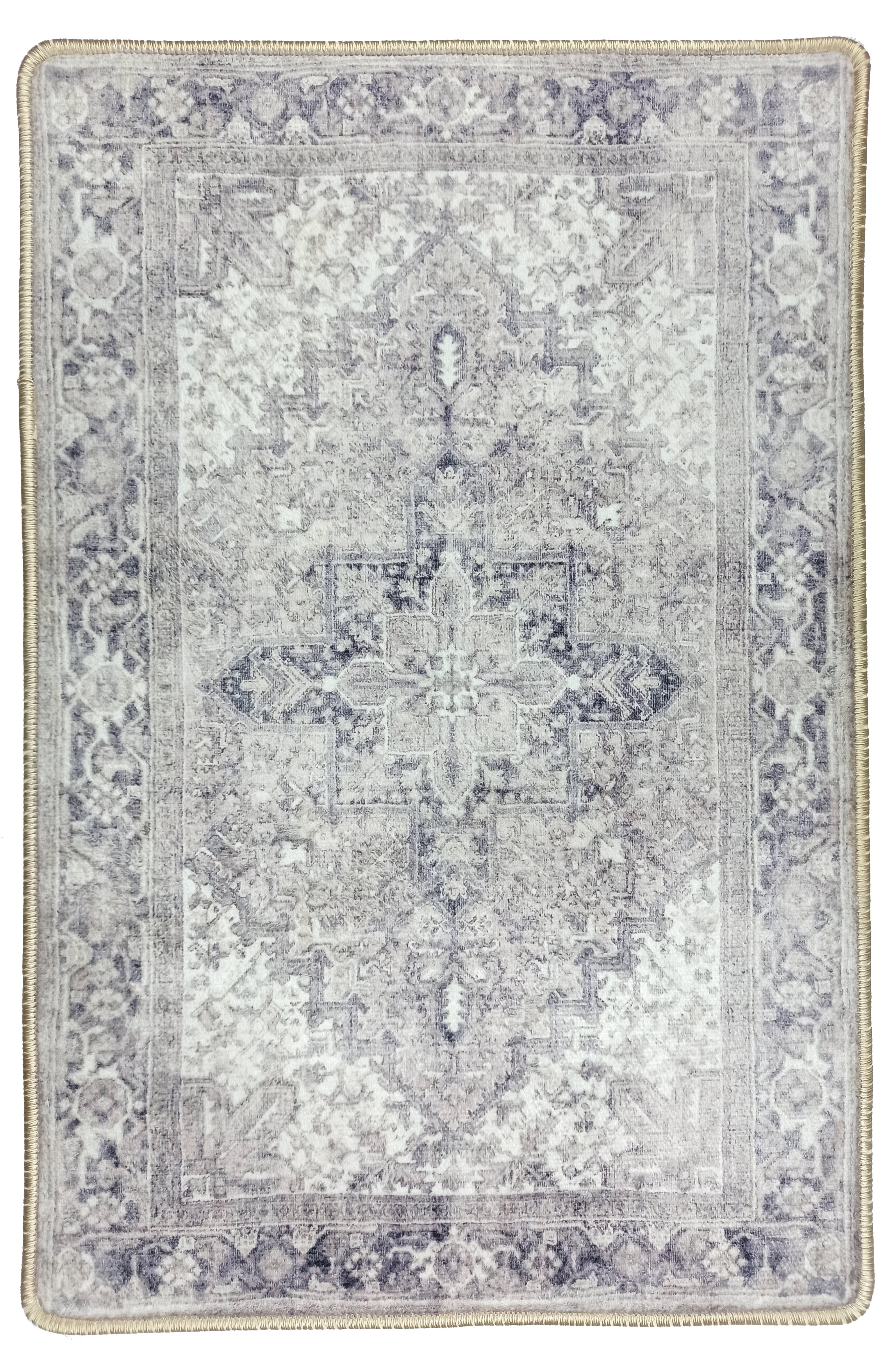 Jaylin Gray Lilac Hriz Persian 2x3 Rug