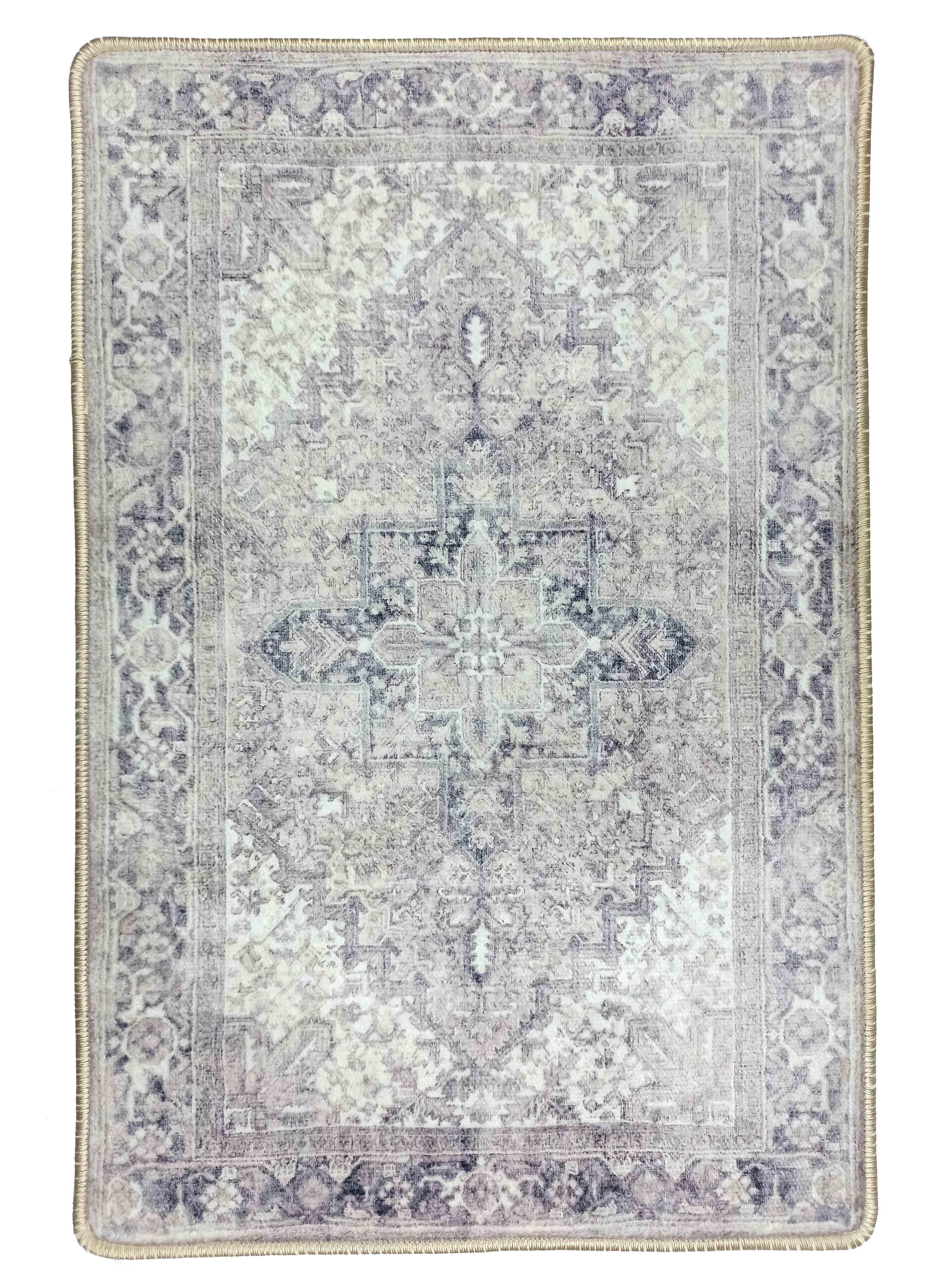 Jaylin Gray Lilac Hriz Persian 2x3 Rug