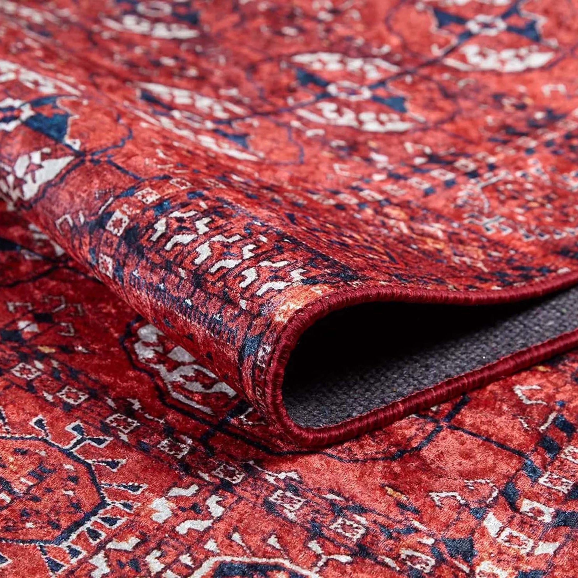 Abira Afghan Red Rug