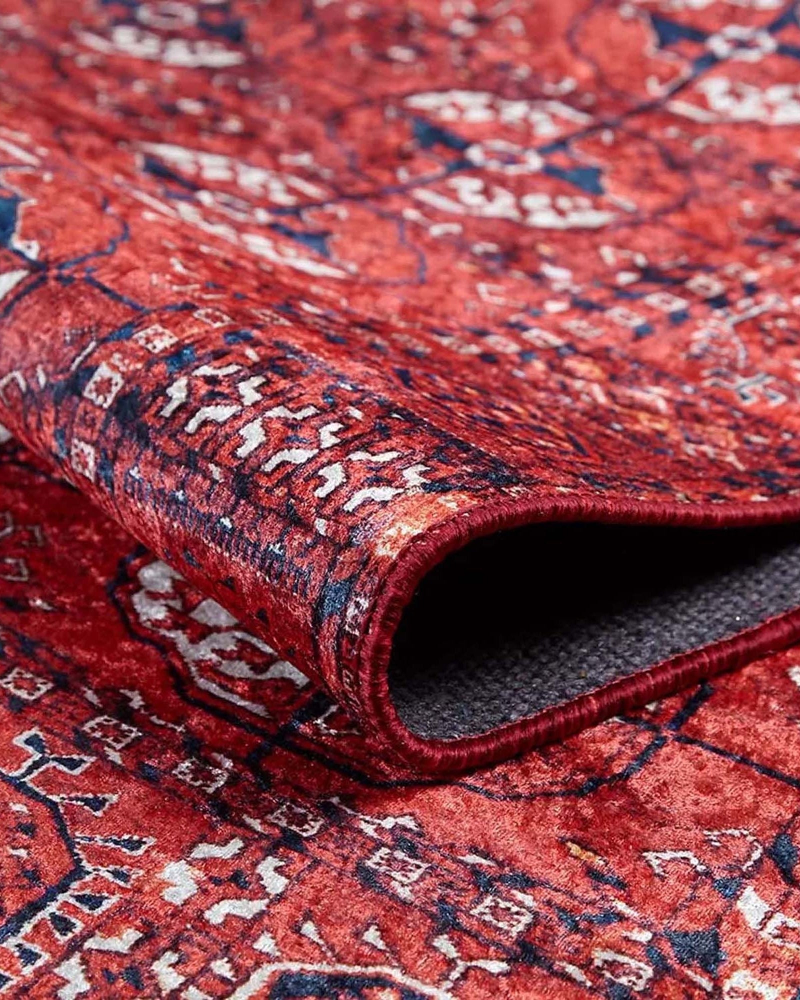 Abira Afghan Red Rug