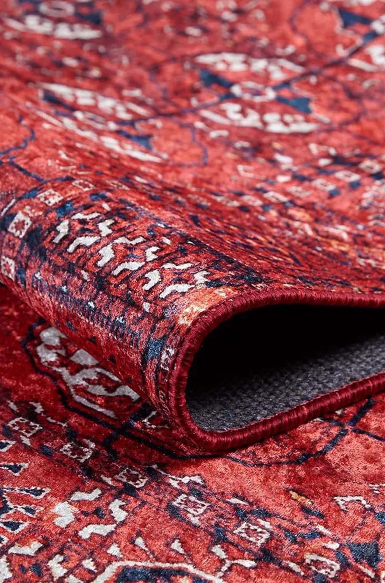 Abira Afghan Red Rug