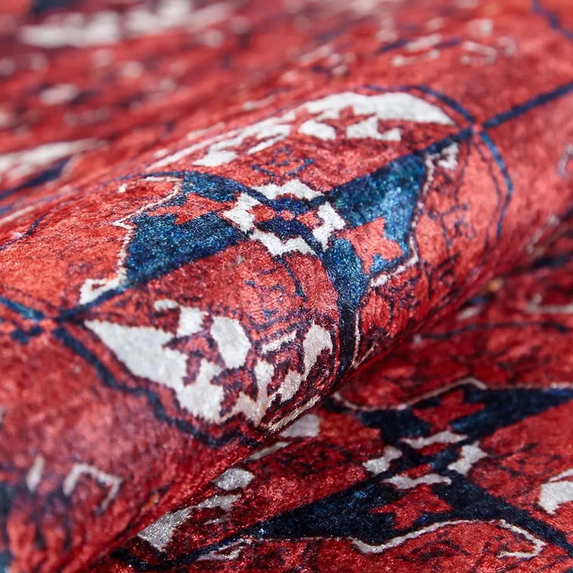 Abira Afghan Red Rug