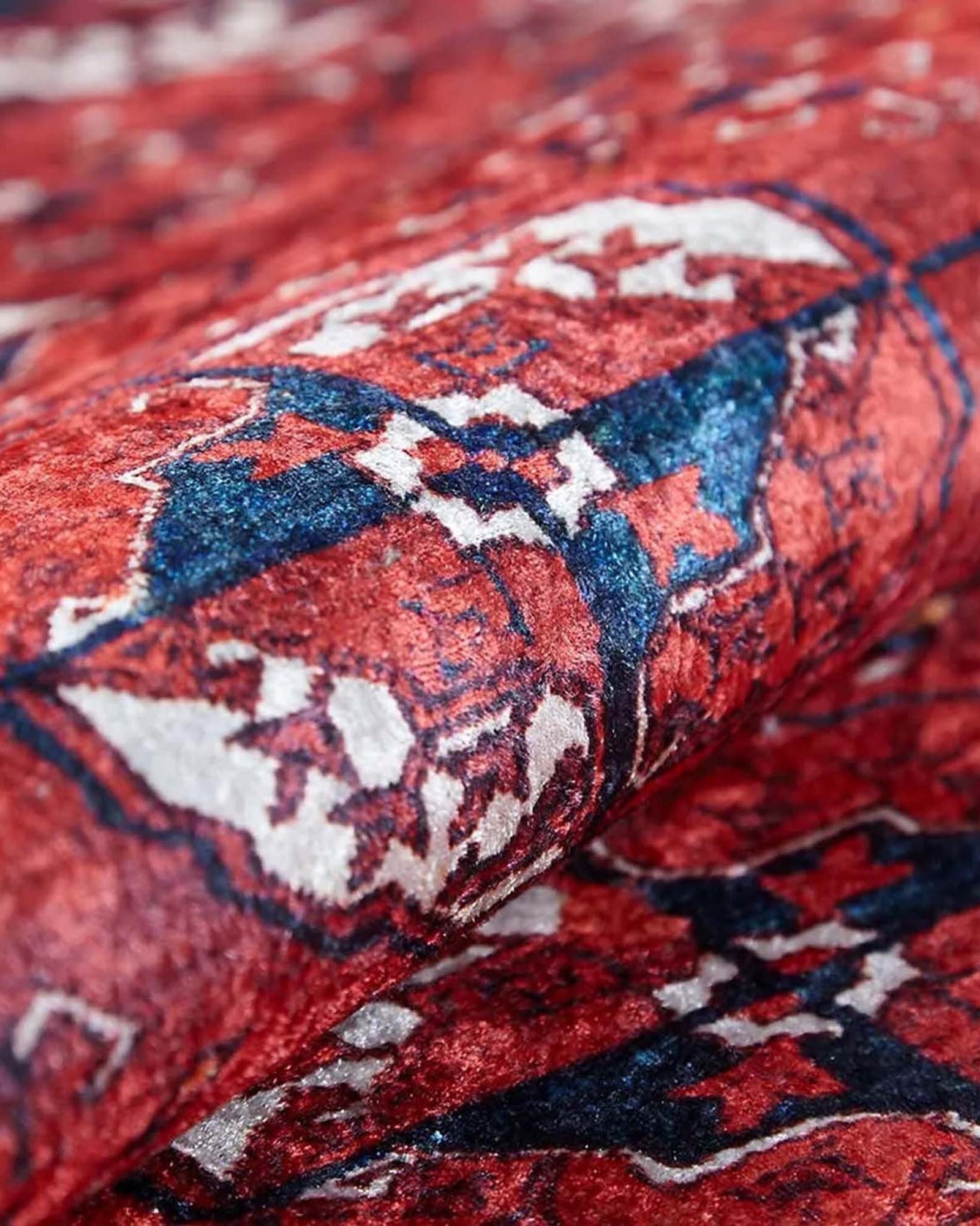 Abira Afghan Red Rug