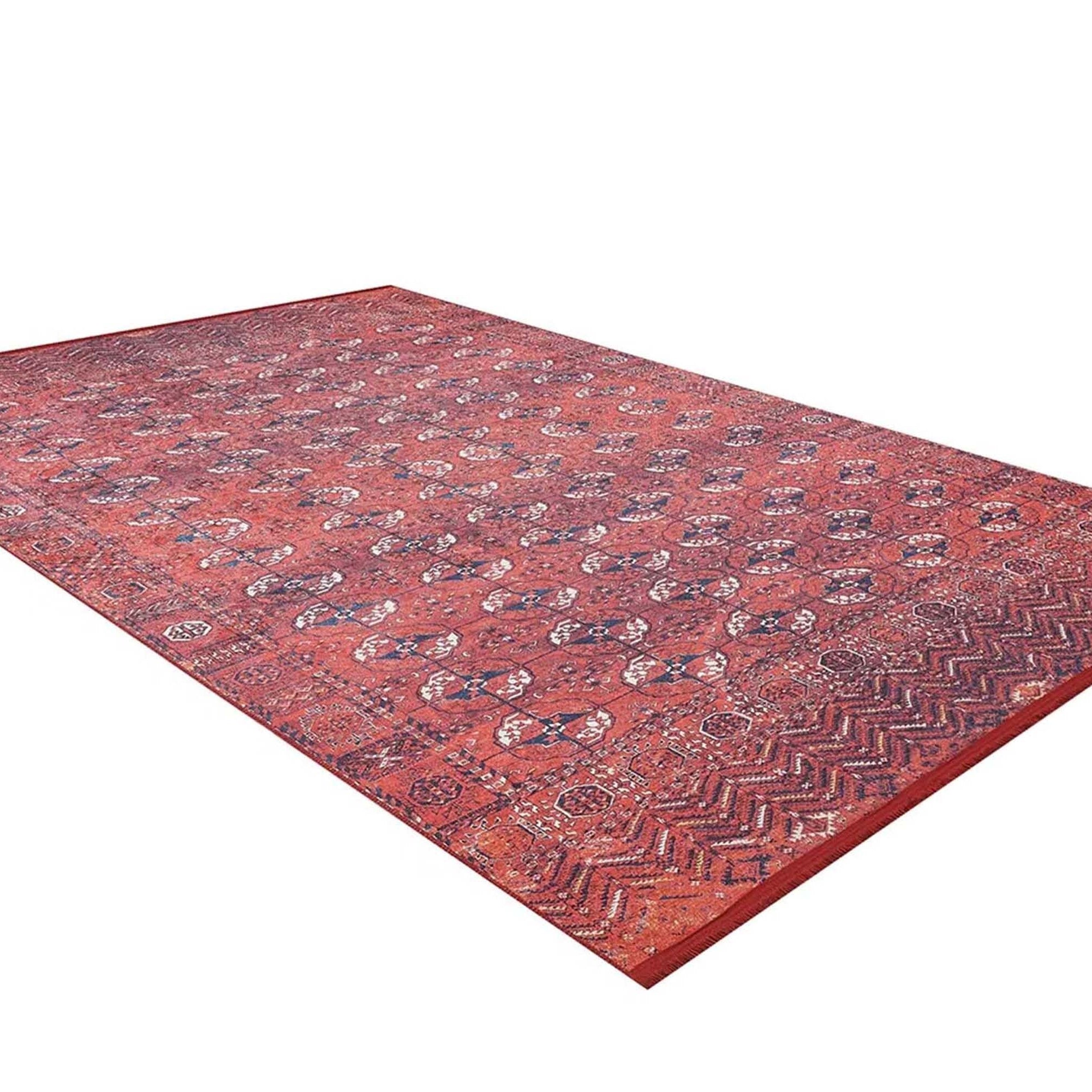 Abira Afghan Red Rug