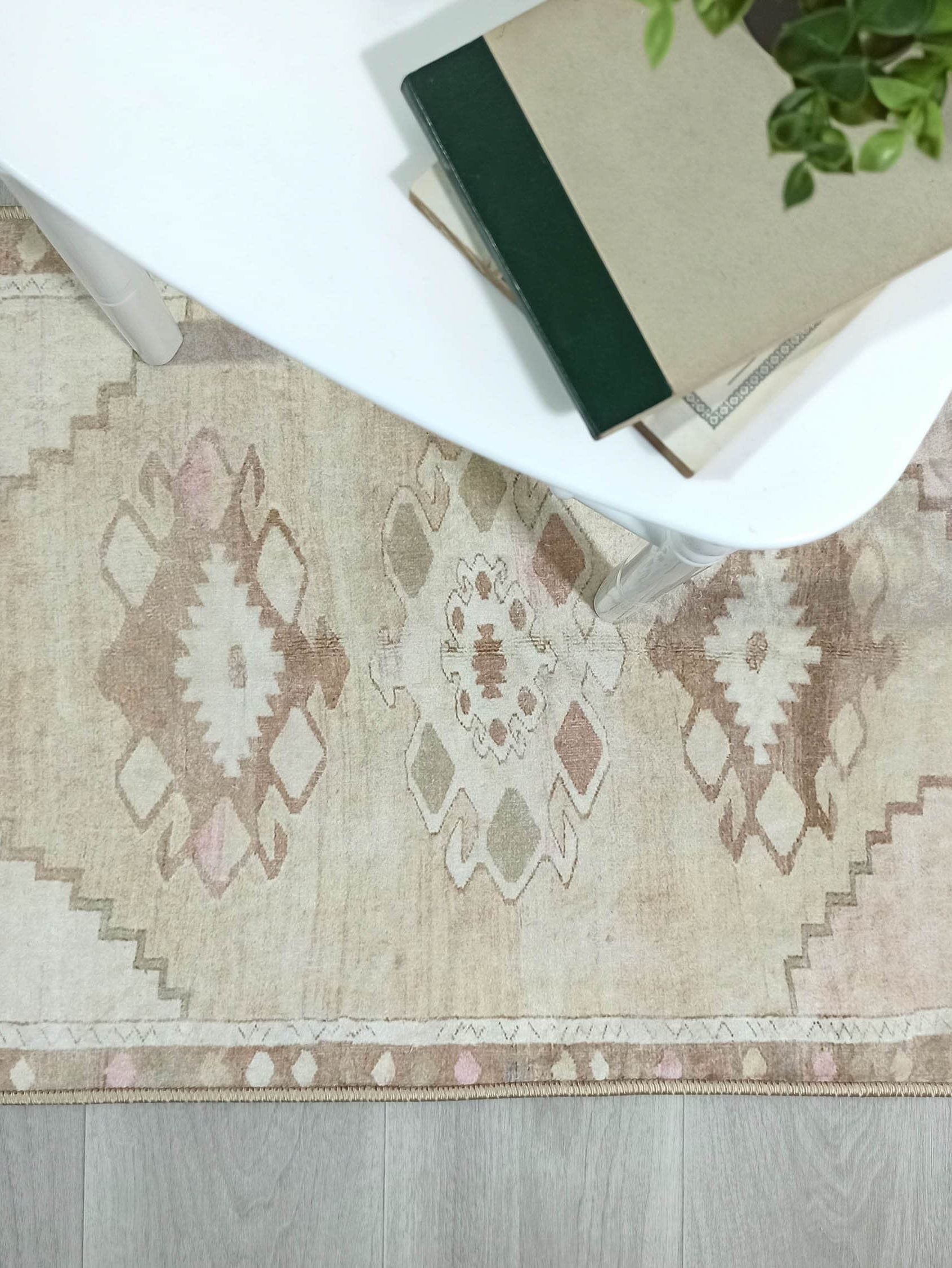 Ador Turkish Beige Faded Brown Rug