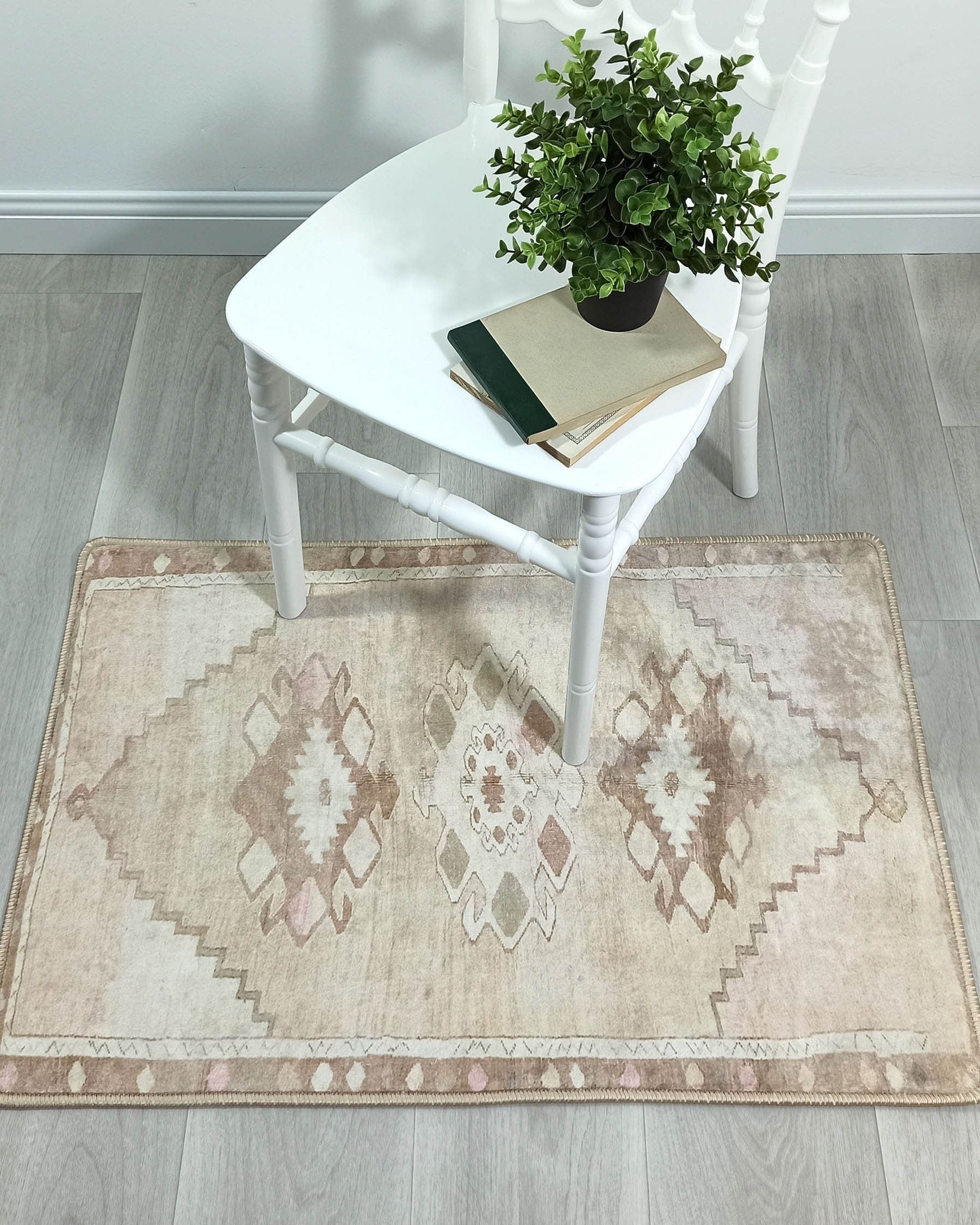 Ador Turkish Beige Faded Brown Rug