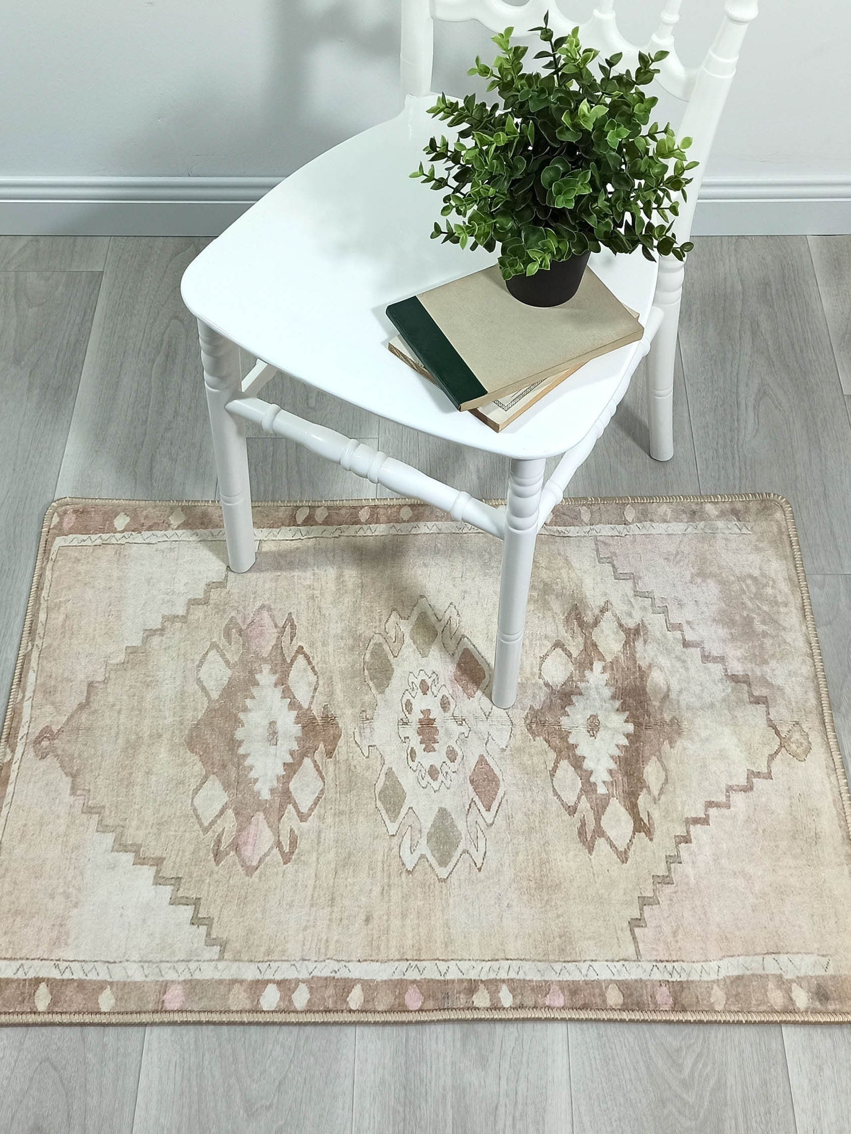 Ador Turkish Beige Faded Brown Rug
