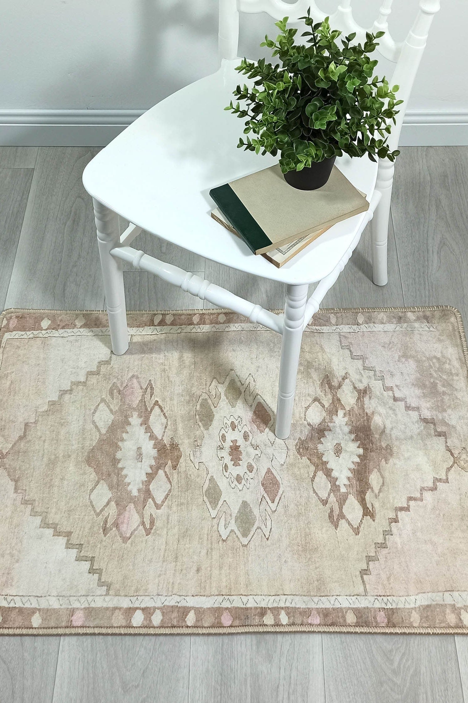 Ador Turkish Beige Faded Brown Rug