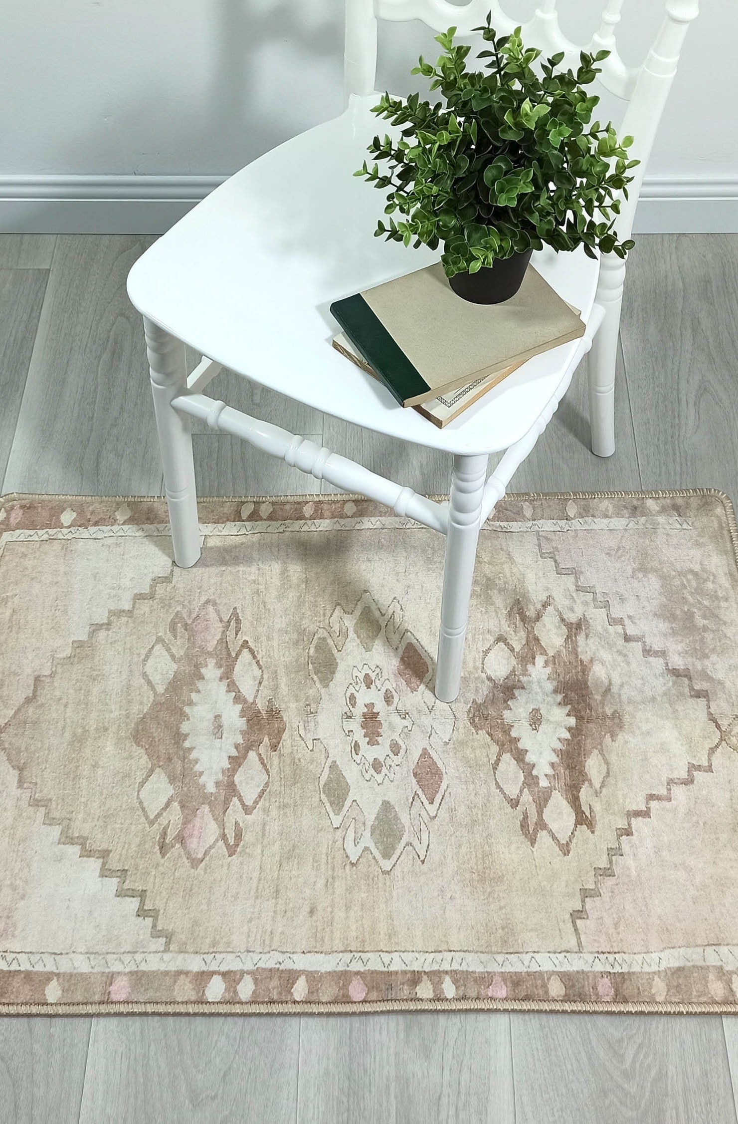 Ador Turkish Beige Faded Brown Rug