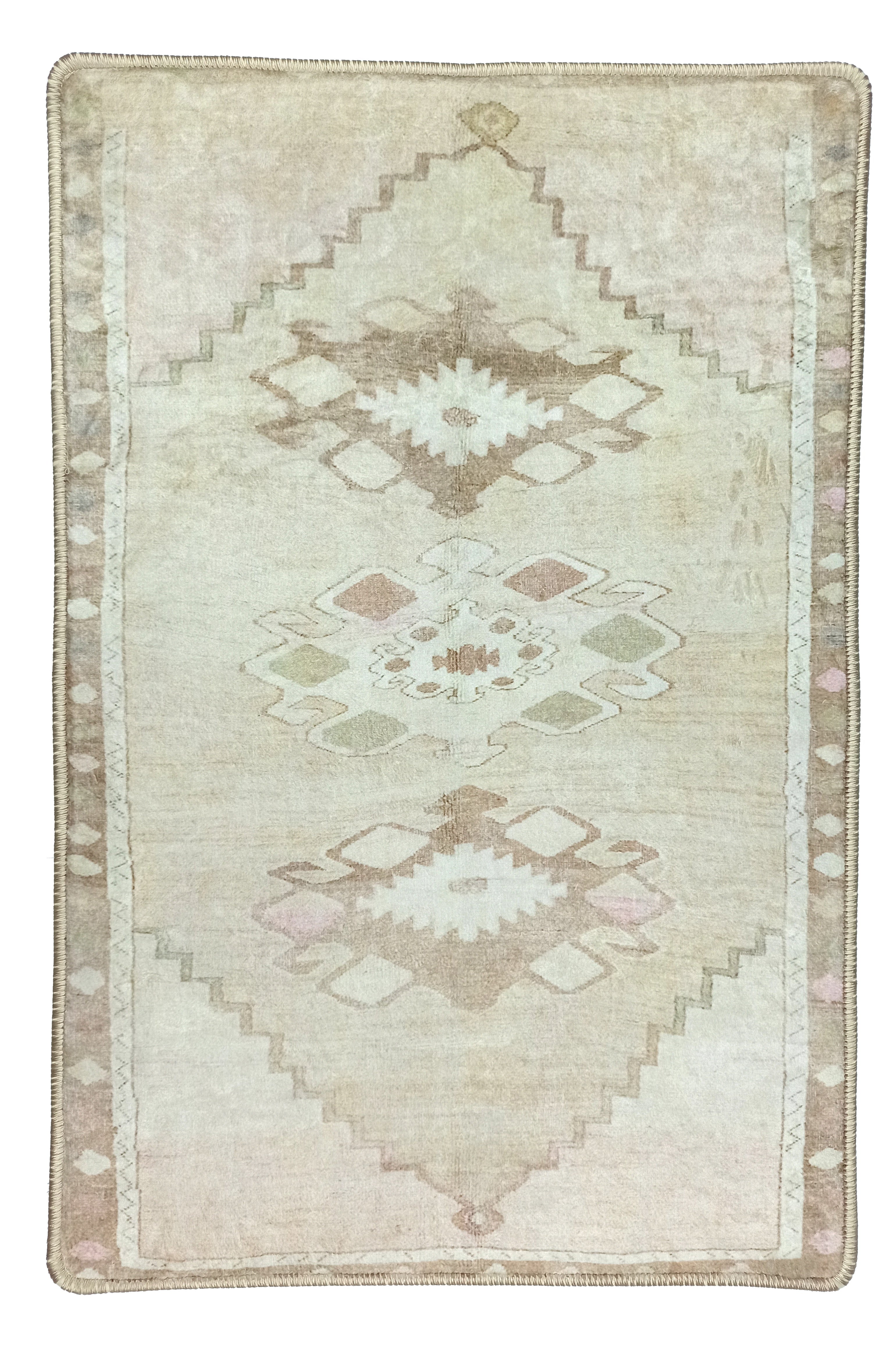 Ador Turkish Beige Faded Brown Rug