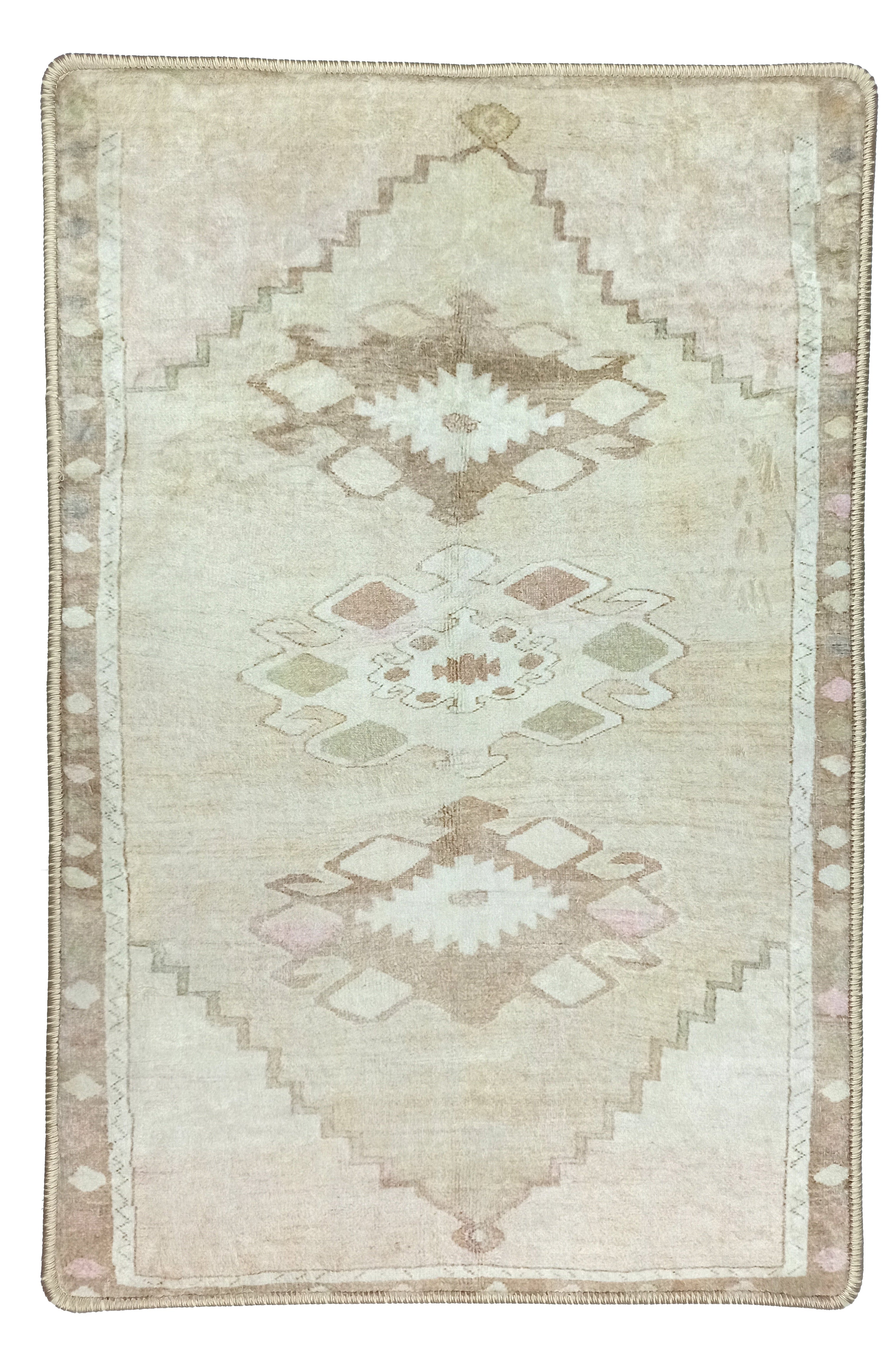 Ador Turkish Beige Faded Brown Rug