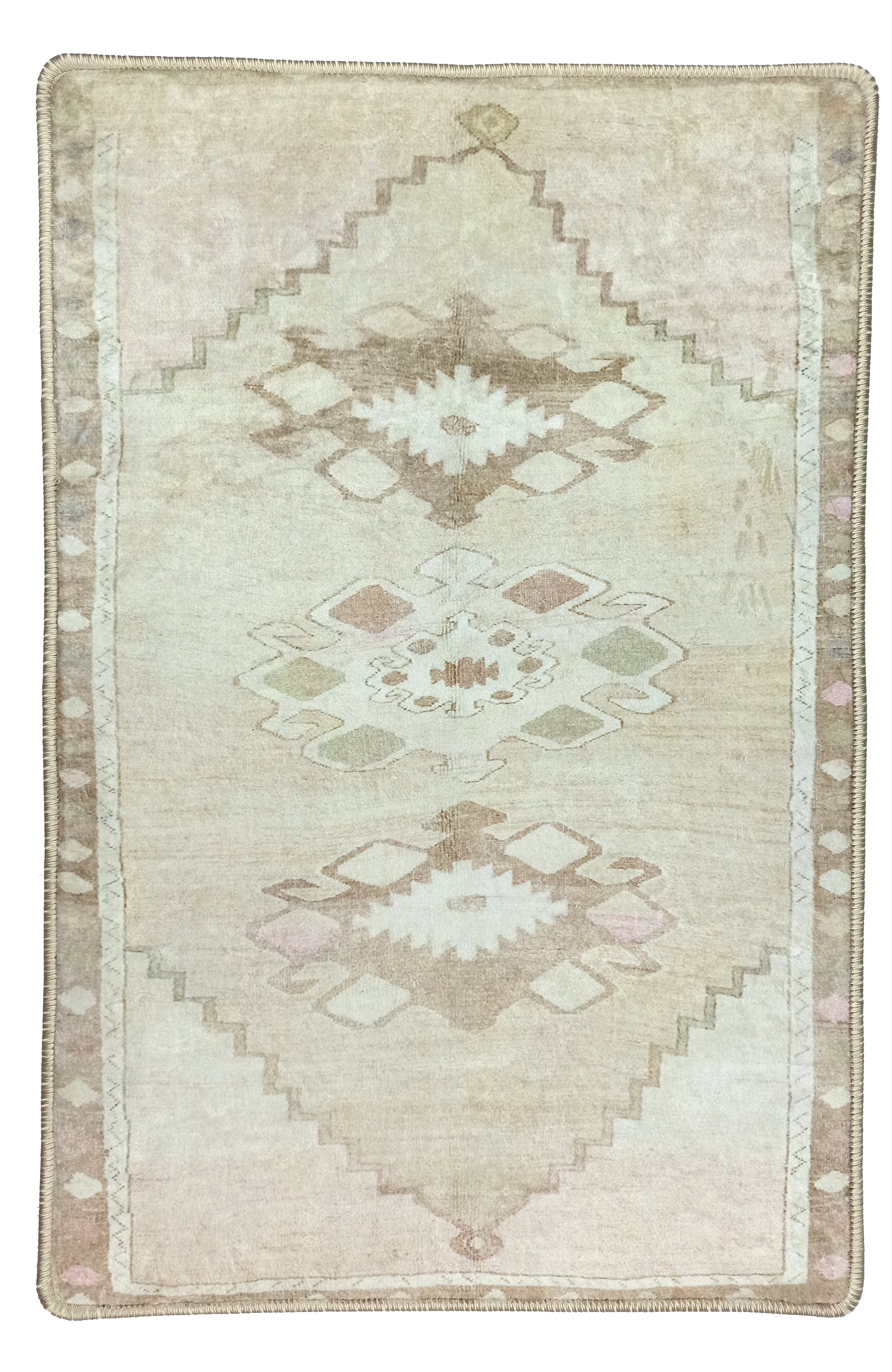 Ador Turkish Beige Faded Brown Rug